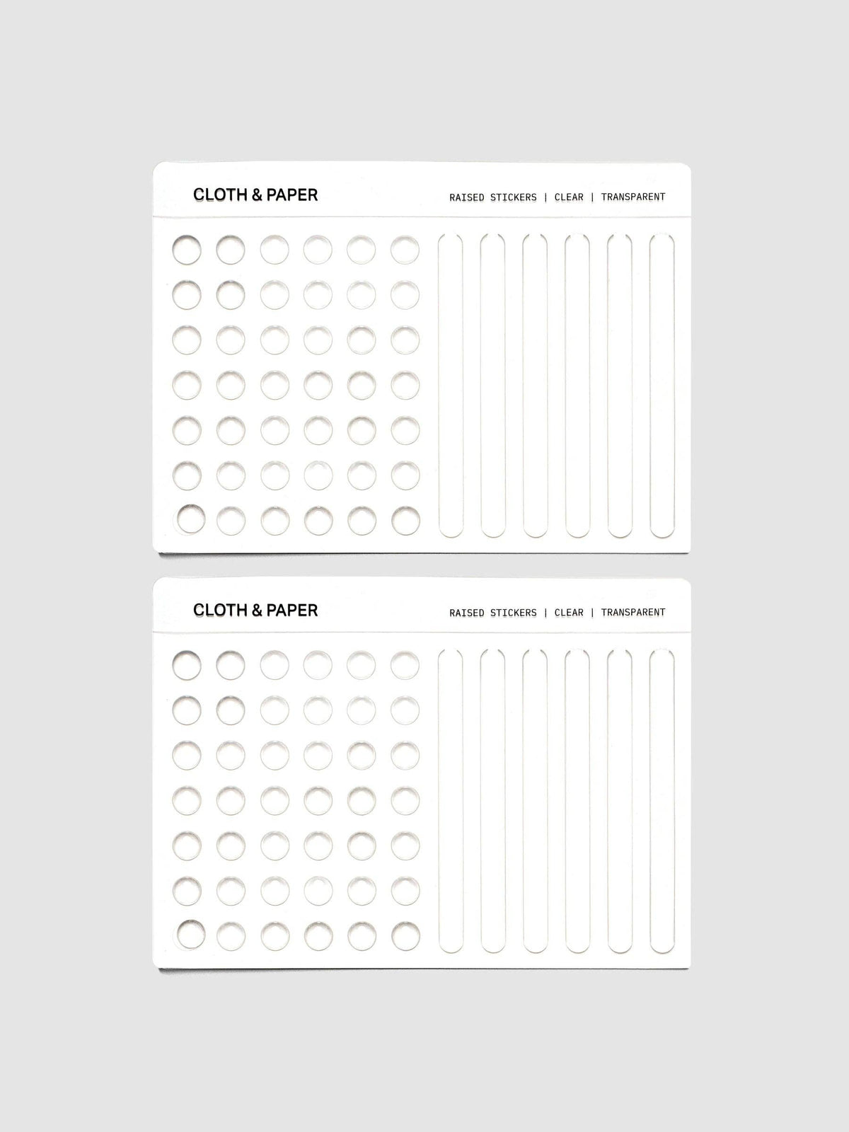 Raised Sticker Set van Cloth & Paper