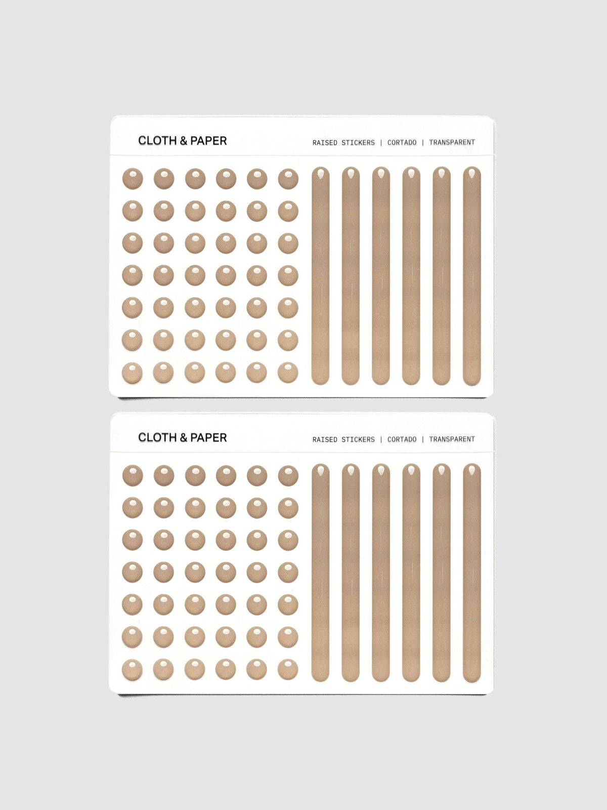 Raised Sticker Set van Cloth & Paper