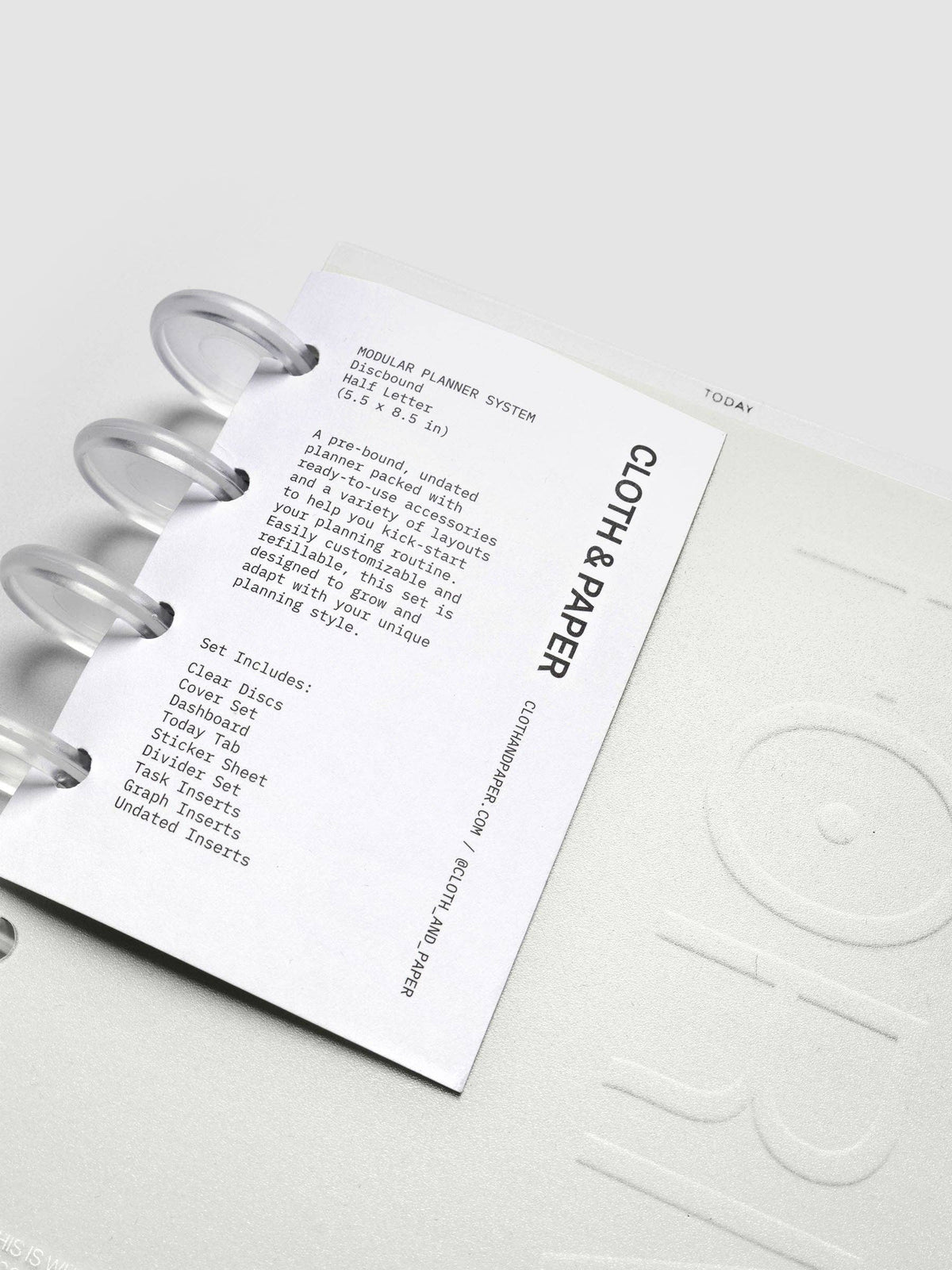 FORMA Modular Planner System Half Letter van Cloth & Paper
