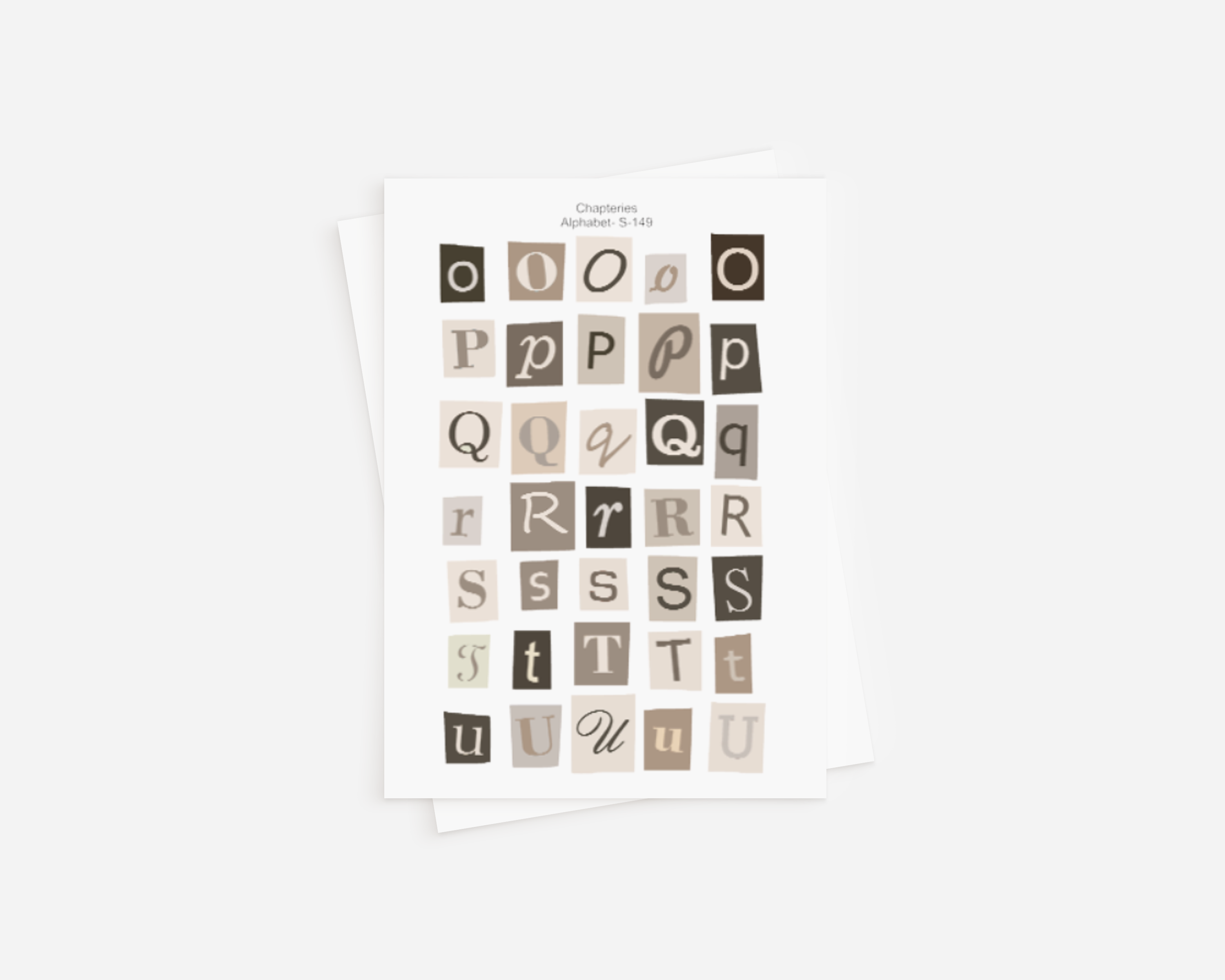 Stickervel - Alphabet