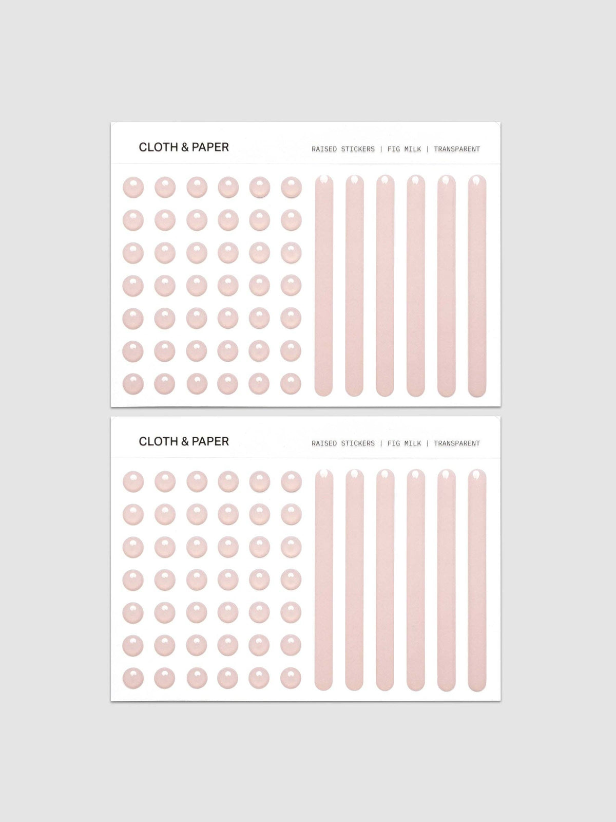 Raised Sticker Set van Cloth & Paper