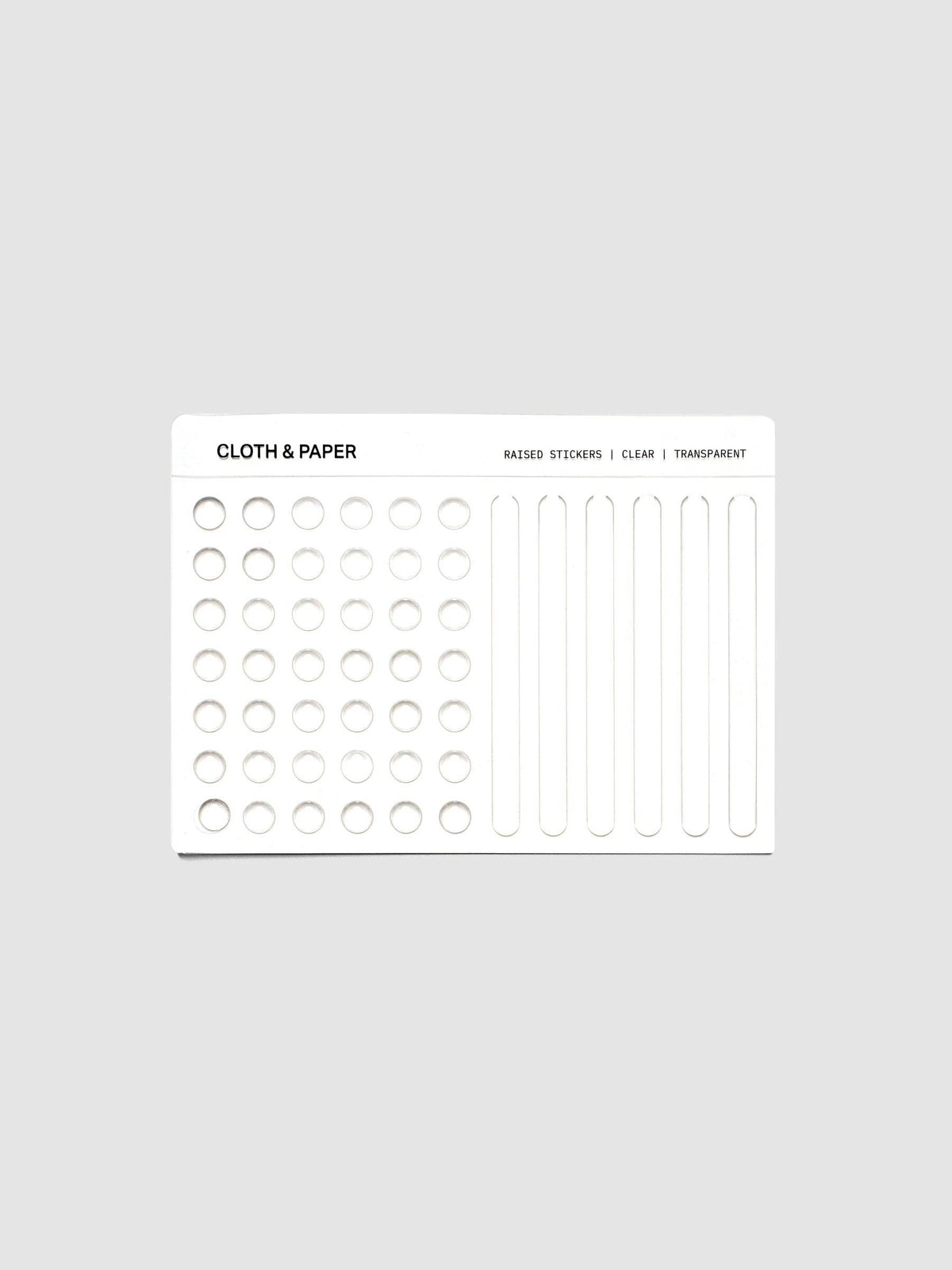 Raised Sticker Set van Cloth & Paper