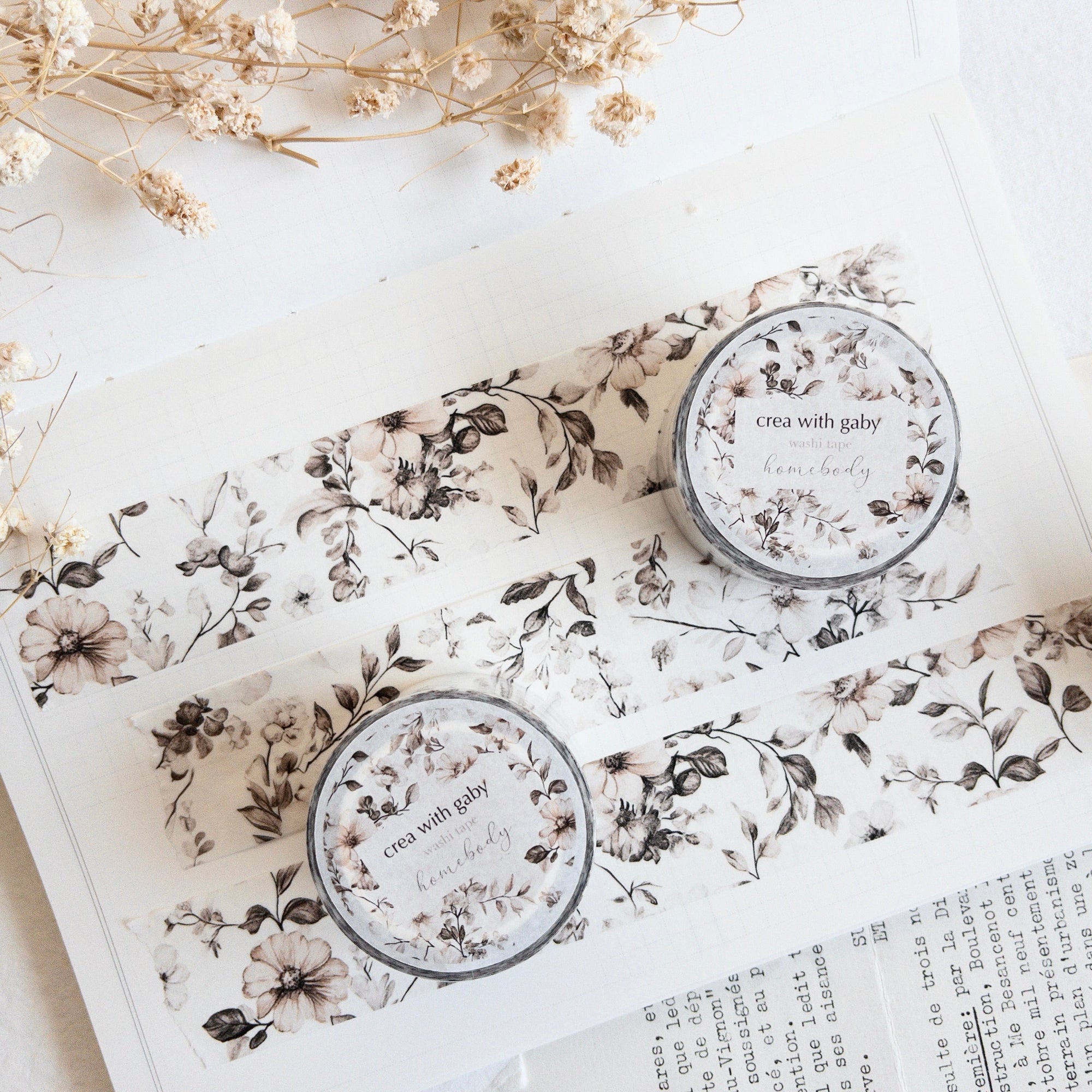 Floral washi tape | Homebody collection (30mm)