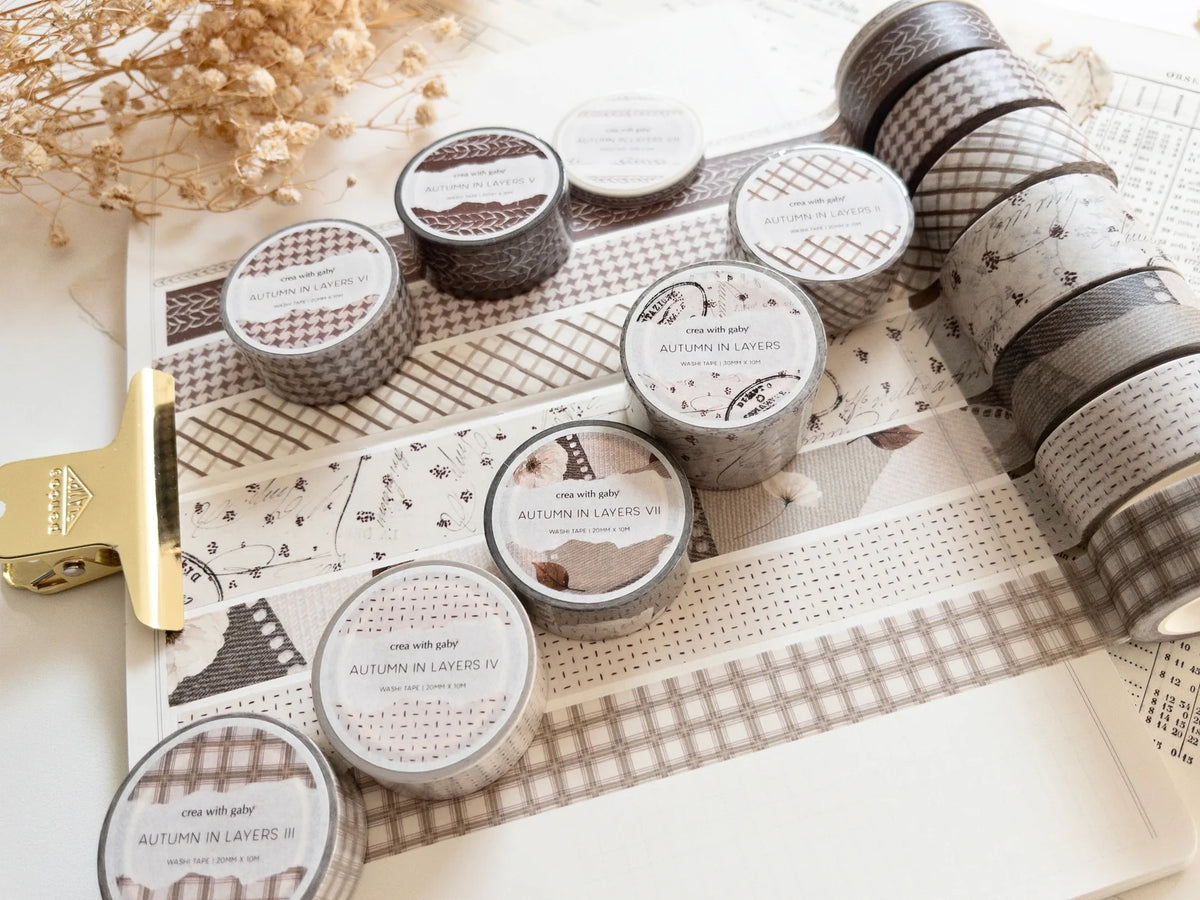 Washi Tape – Autumn in layers