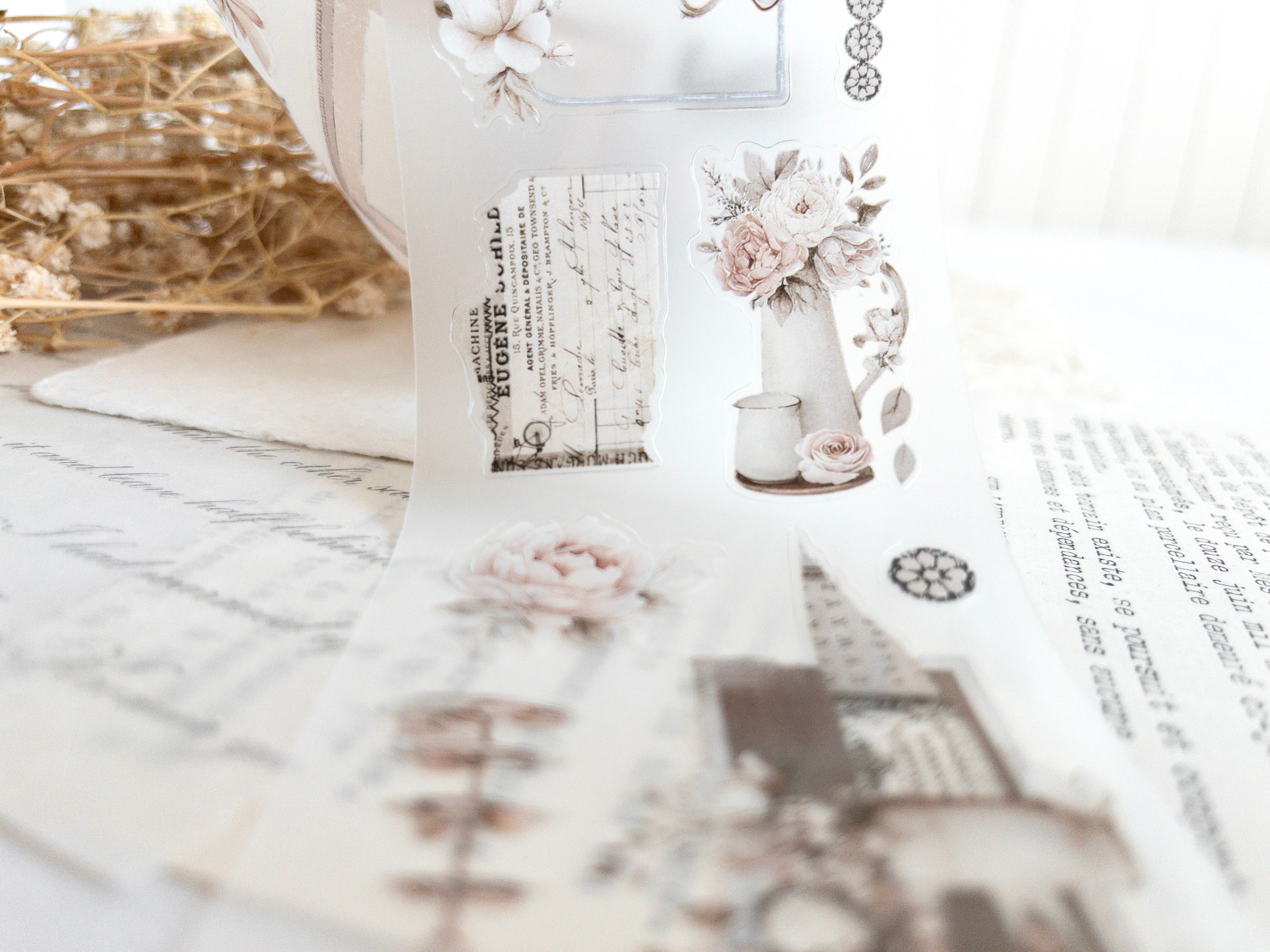 Pre-cut PET tape: Afternoon tea (December 2025 sub kit)