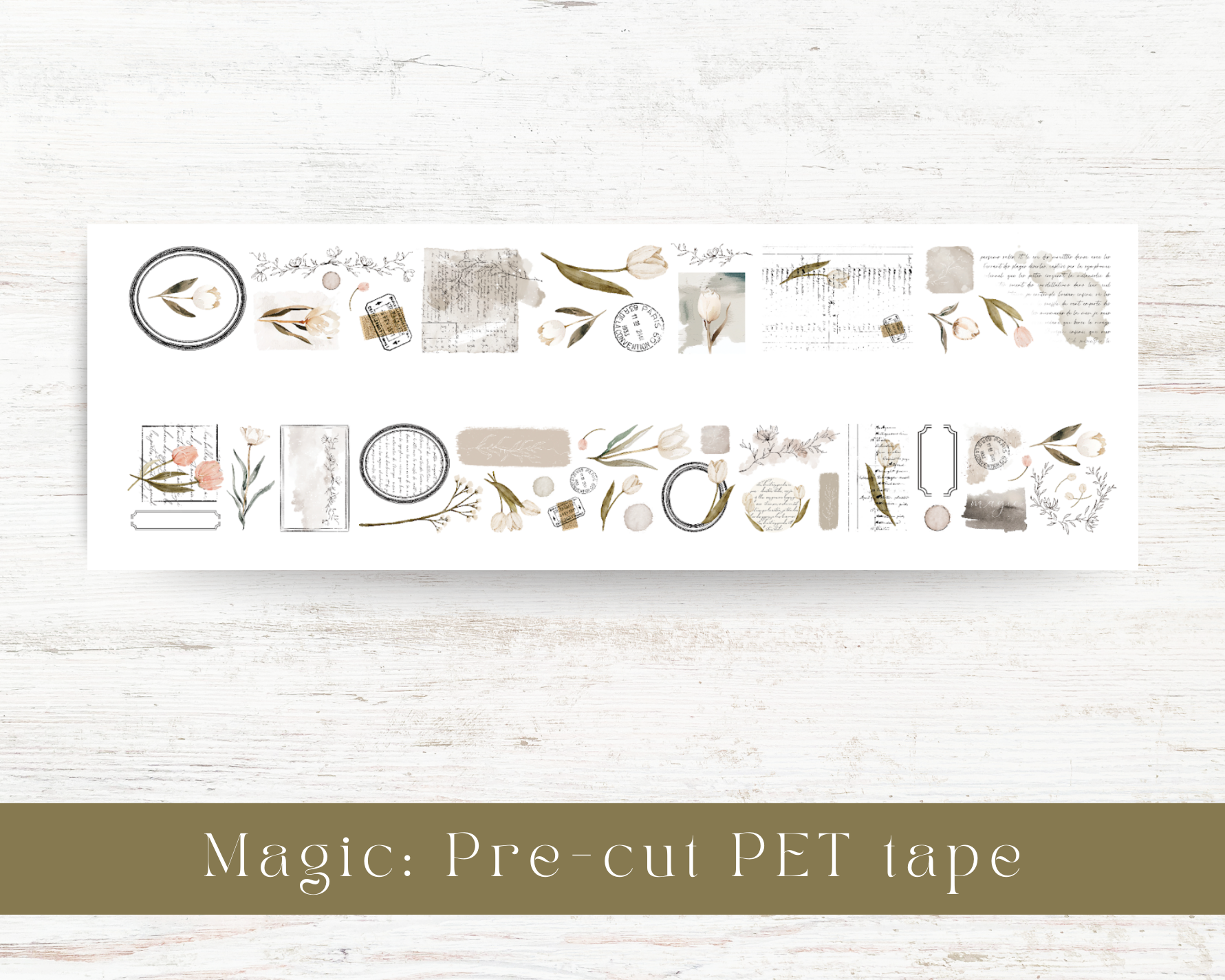 Pre-cut PET tape: Magic collection