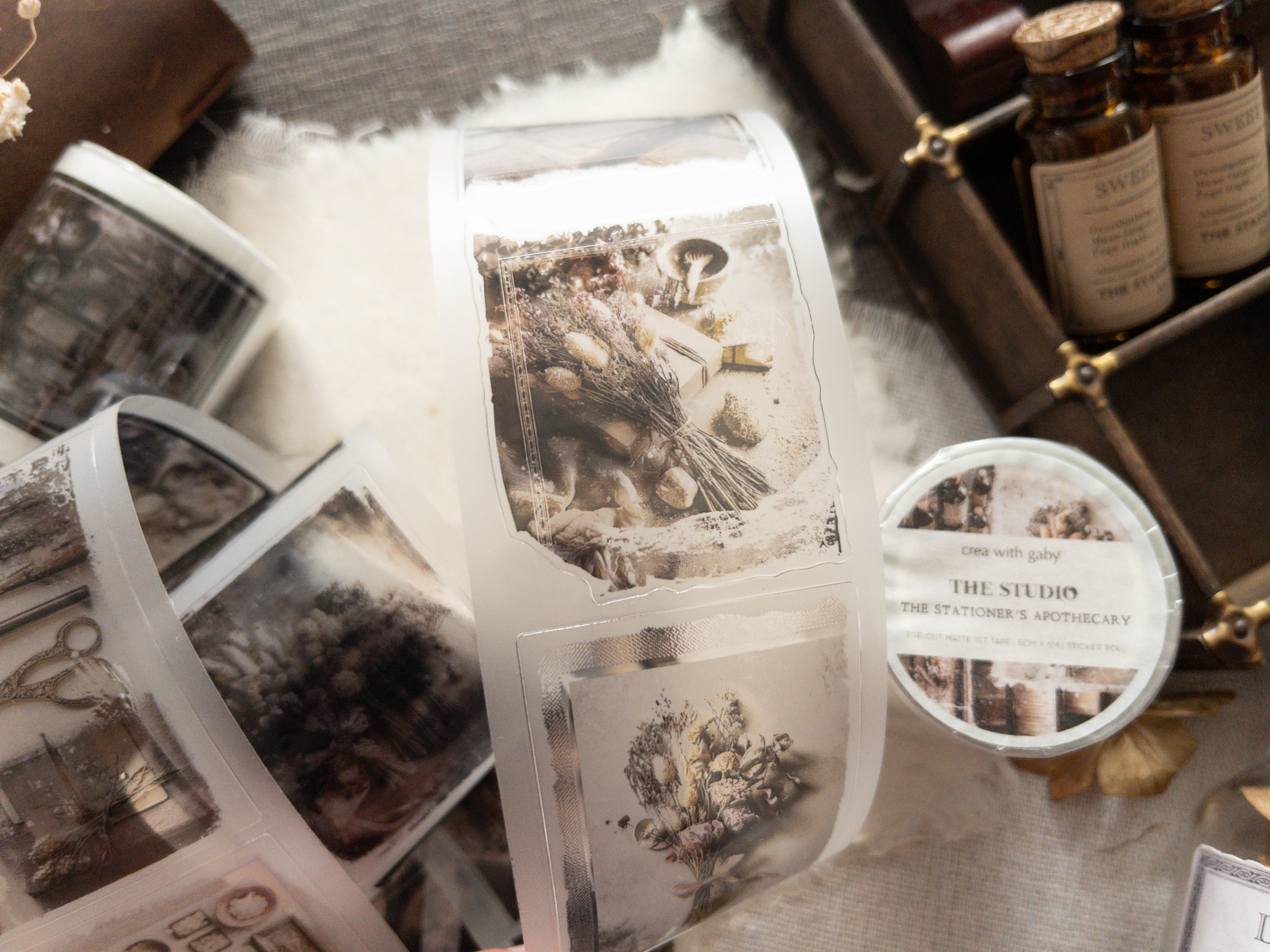 Ruban PET prédécoupé : The Studio (collection The Stationer's Apothecary)