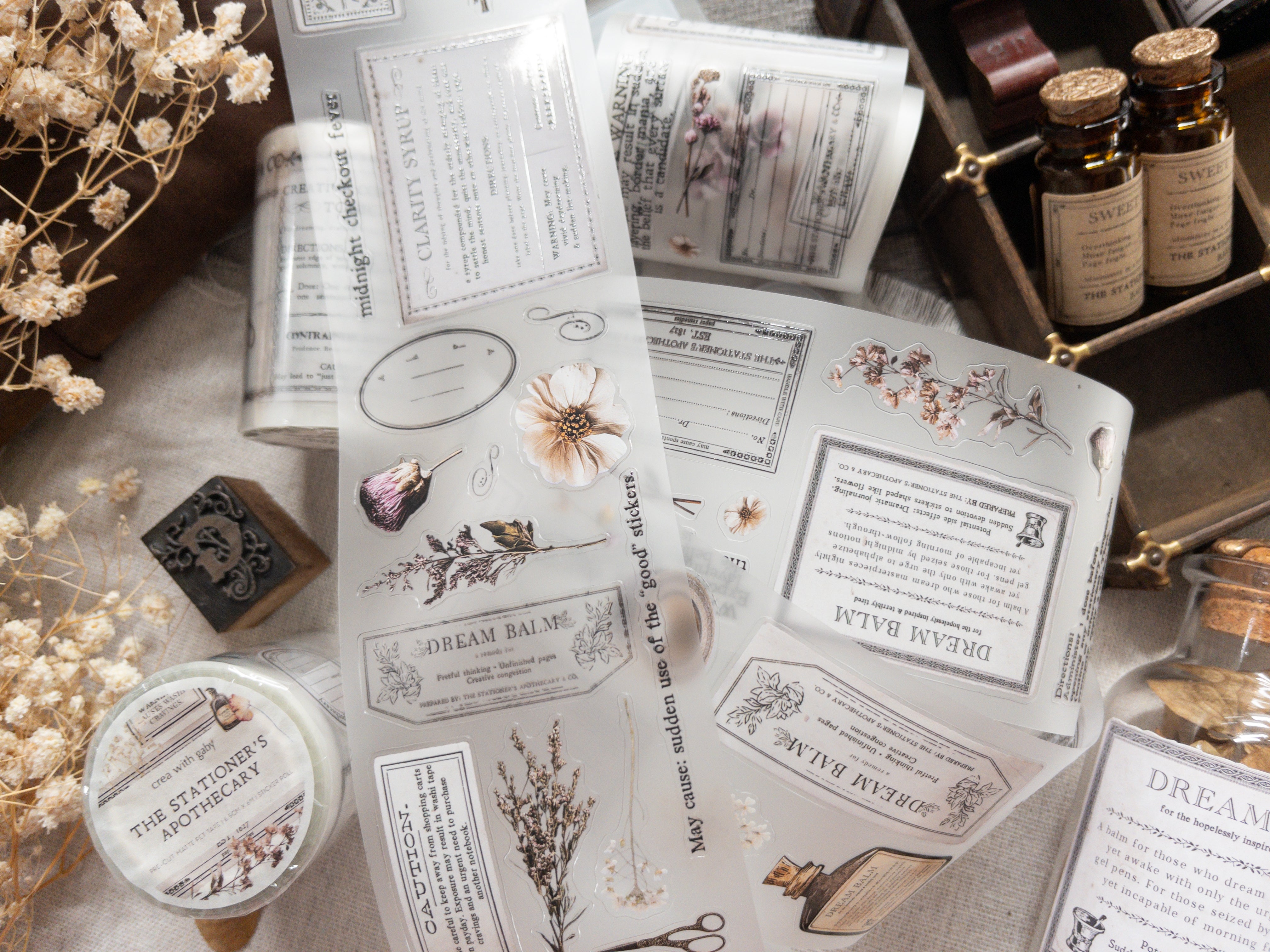 Ruban PET prédécoupé : The Studio (collection The Stationer's Apothecary)