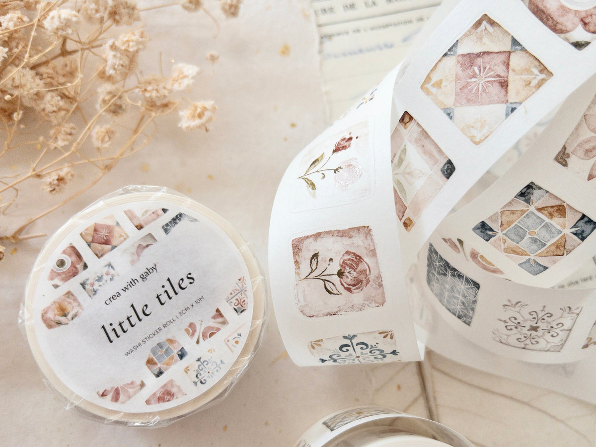 Pre-cut washi tape with backing paper Little tiles_01.jpg
