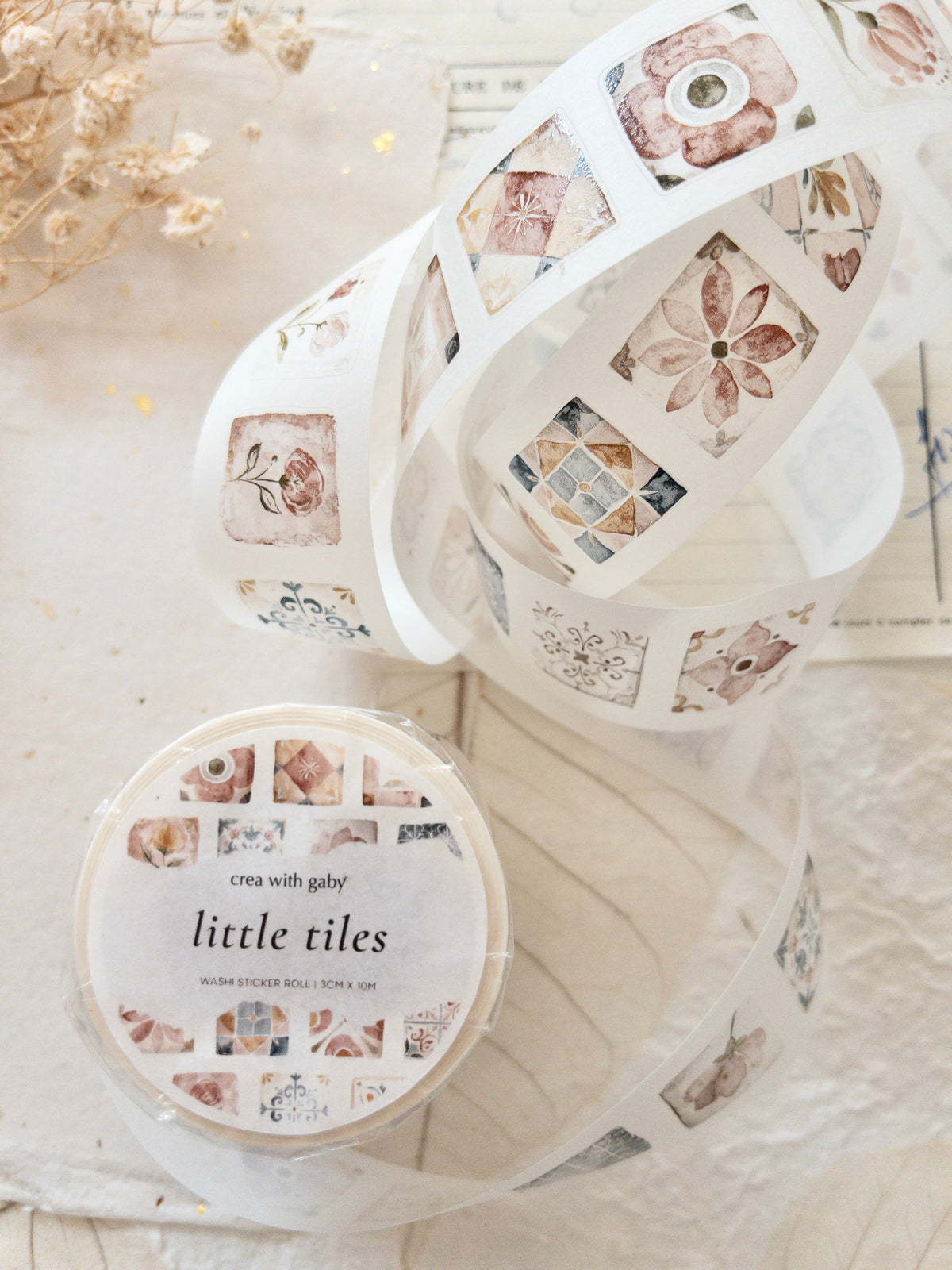 Pre-cut washi tape with backing paper Little tiles_04.jpg