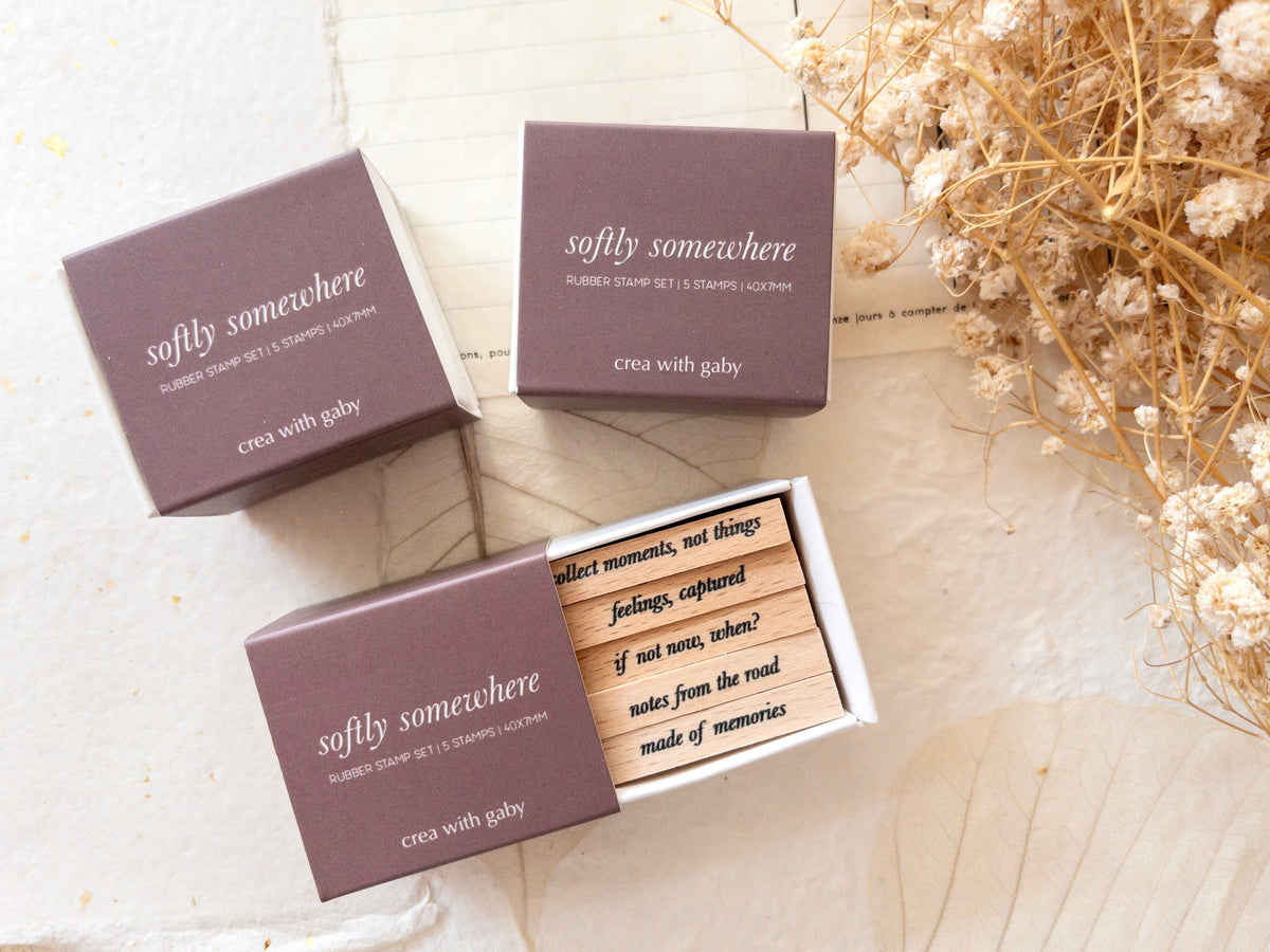 Rubber stamp set Softly somewhere (Mini quotes)_03.jpg