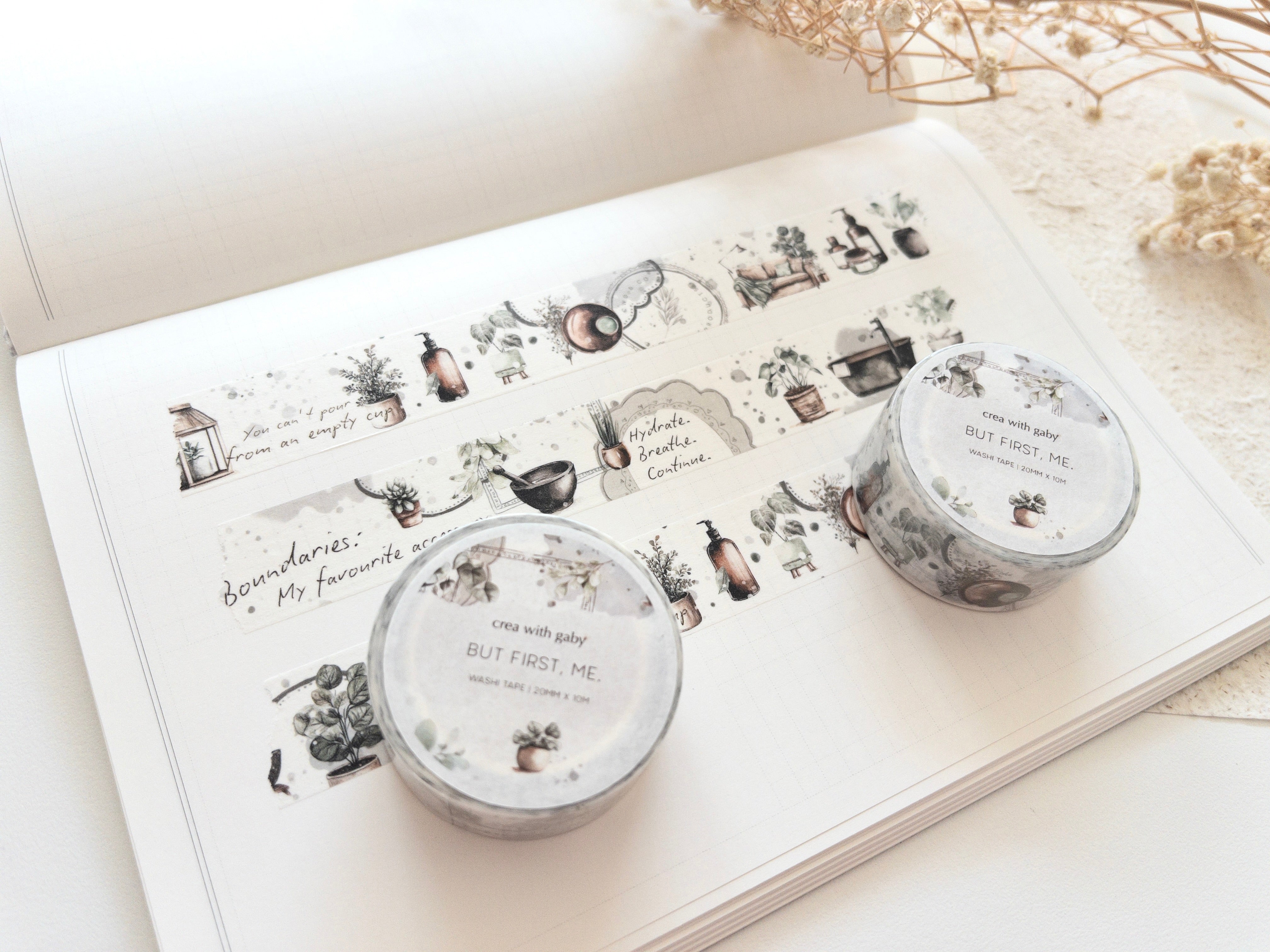 Self-care washi tape : Mais d'abord, moi (kit d'abonnement d'avril 2026)