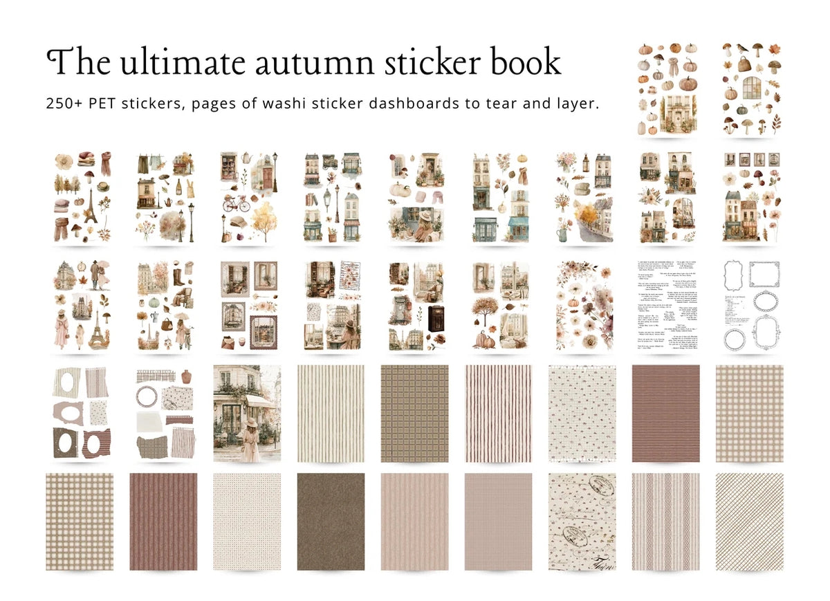 Autumn sticker book - Bonjour L'automne