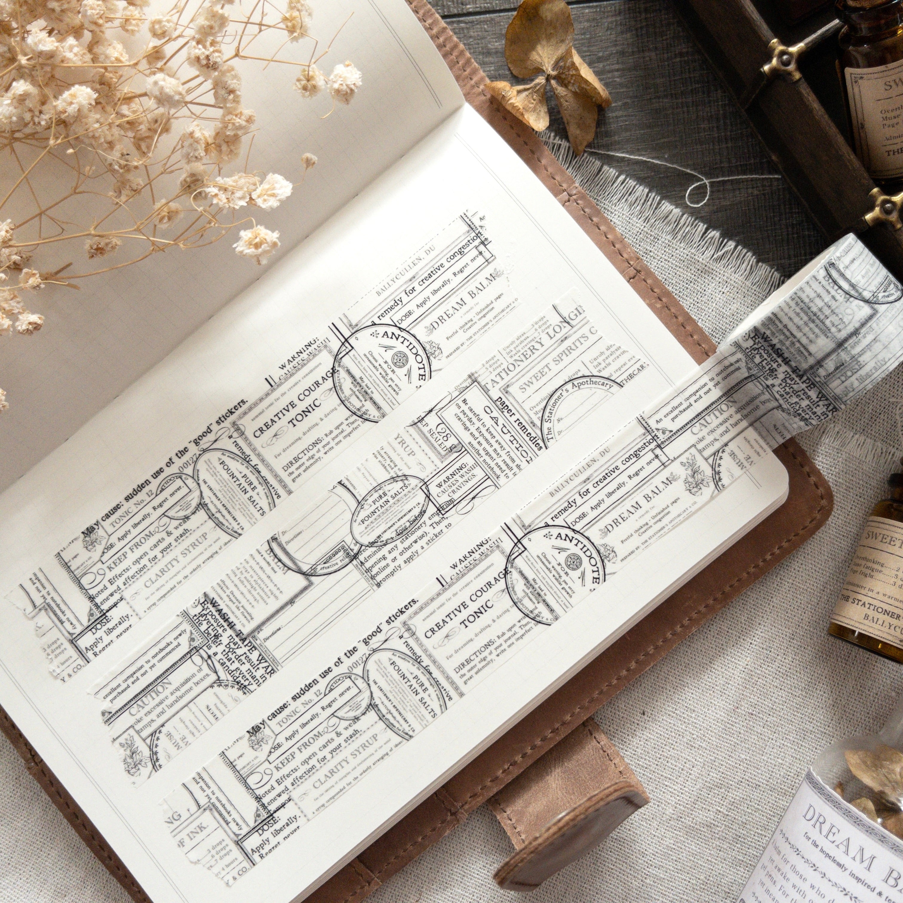 Washi tape : The Stationer's Apothecary (30mm)