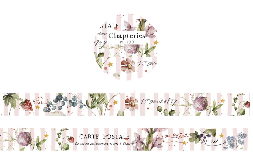 Bloemen washi-tape