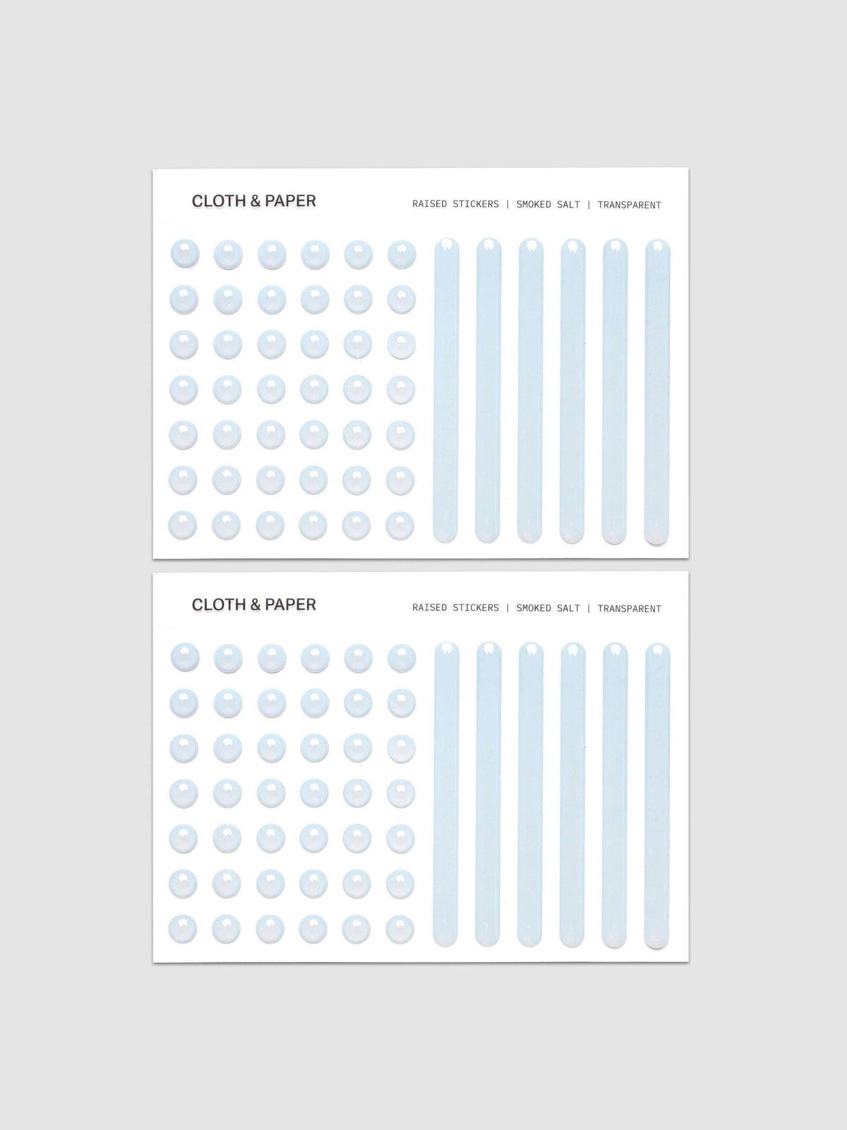 Raised Sticker Set van Cloth & Paper