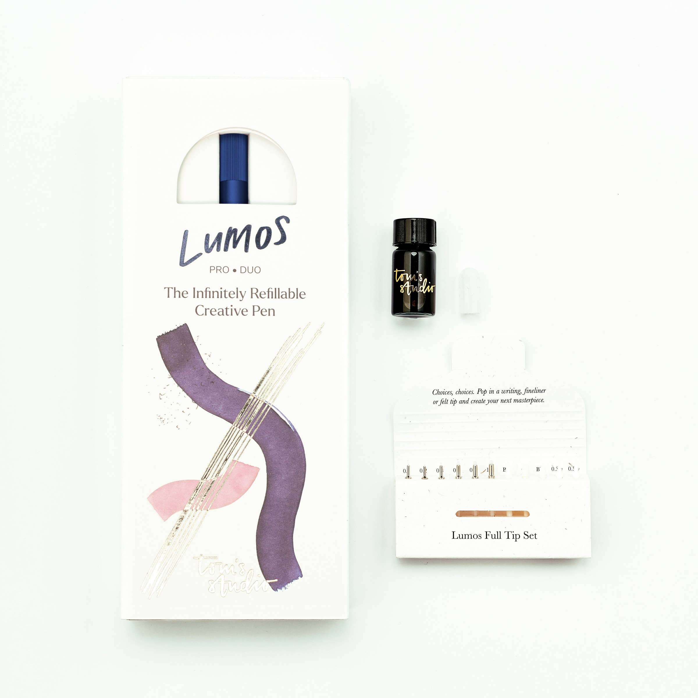 Lumos Pro - Navulbare Pen met Meerdere Puntsoorten