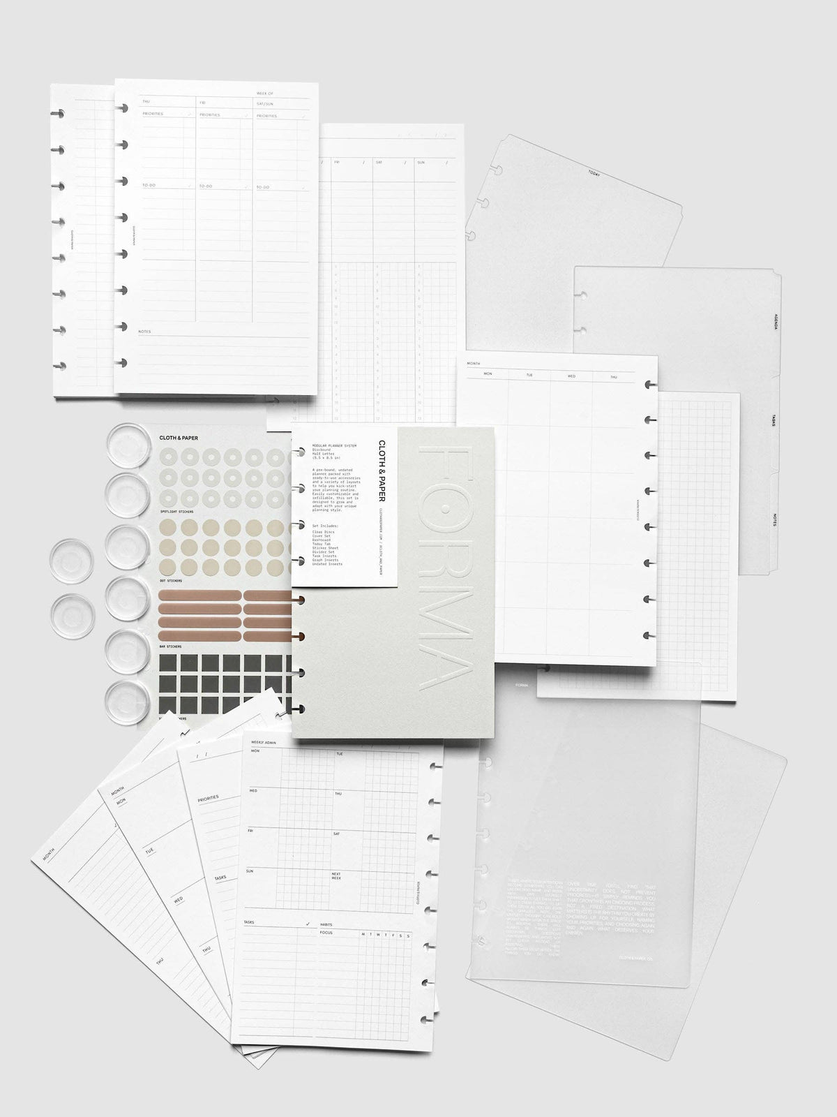 FORMA Modular Planner System Half Letter van Cloth & Paper