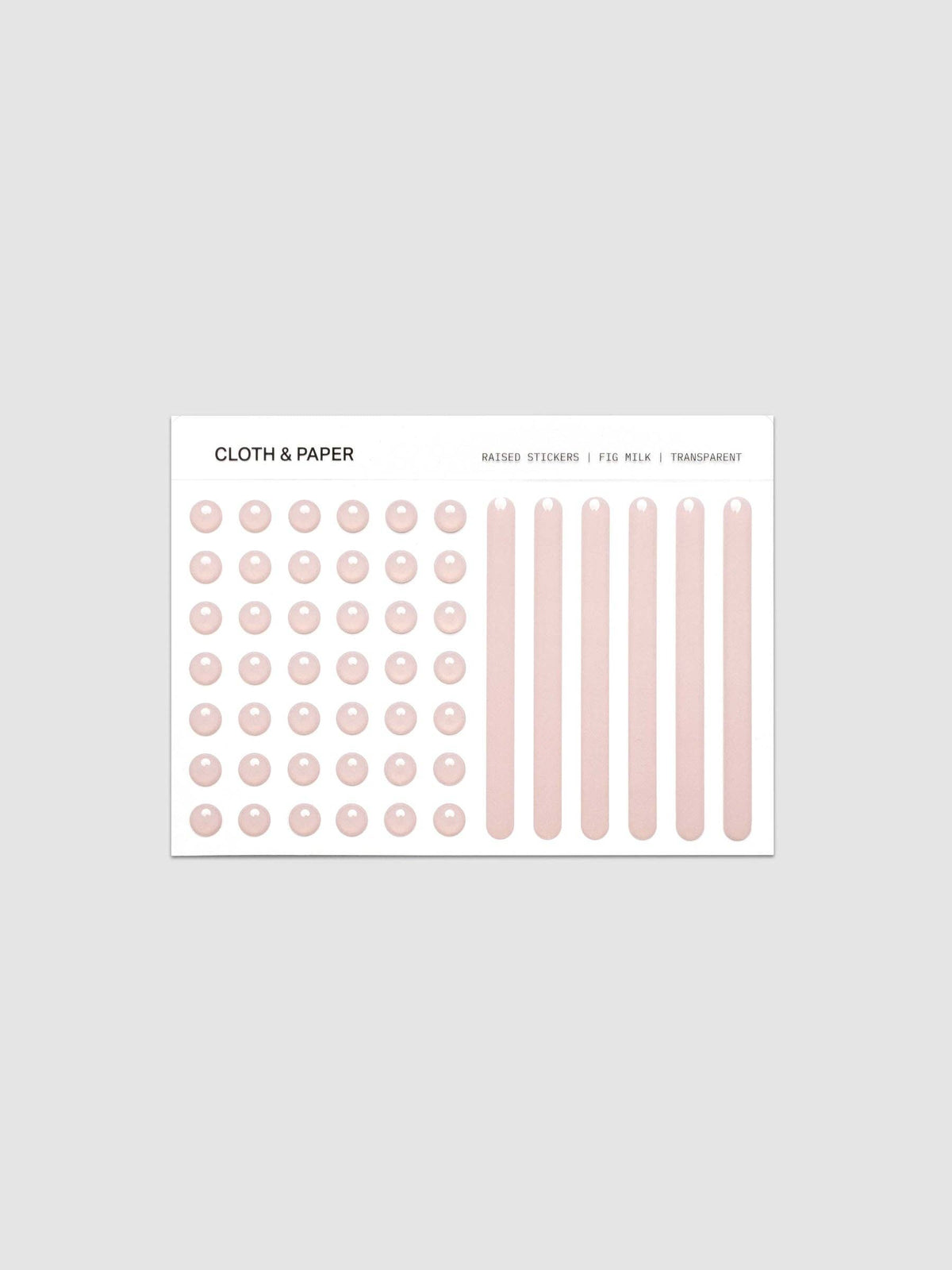 Raised Sticker Set van Cloth & Paper