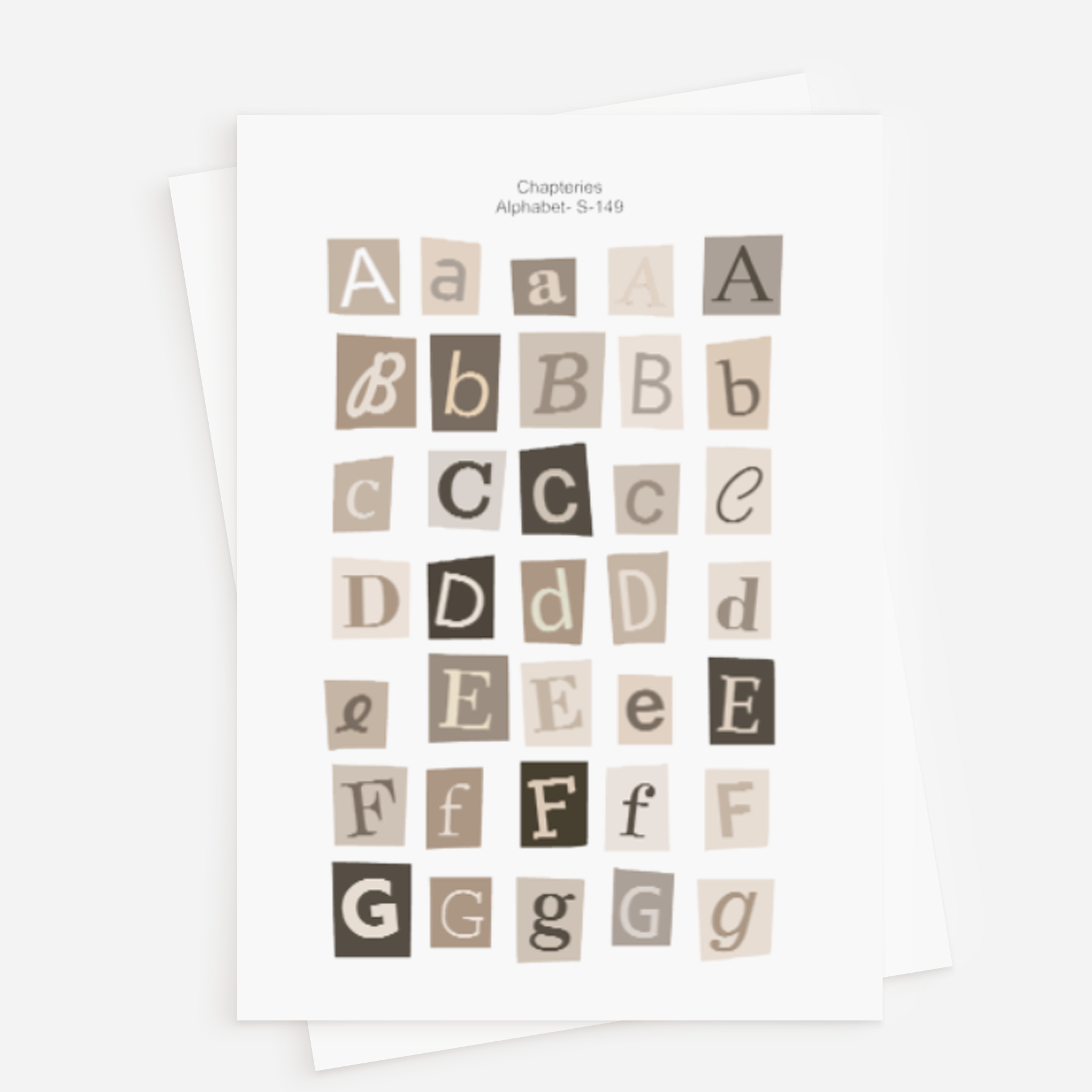 Stickervel - Alphabet
