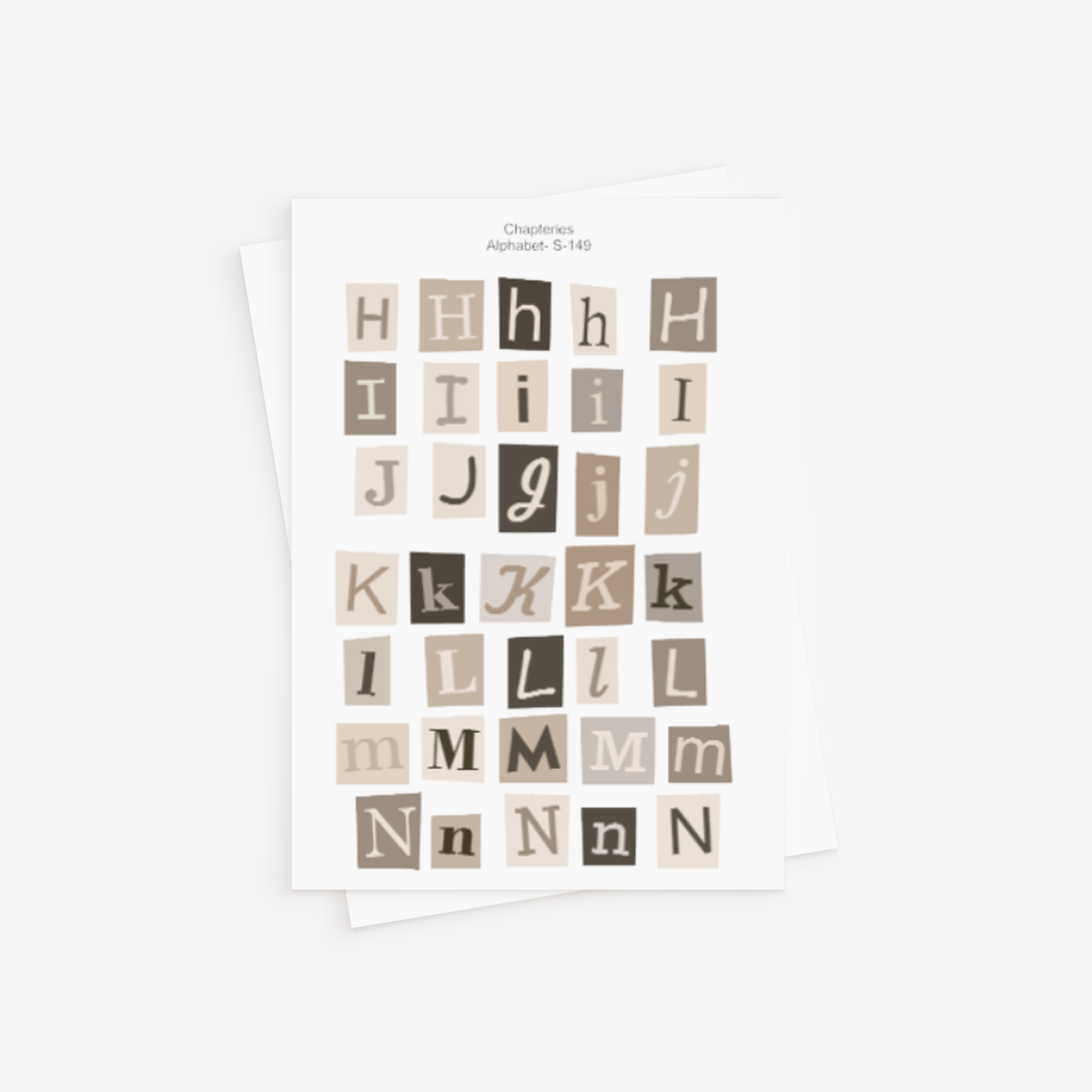 Stickervel - Alphabet