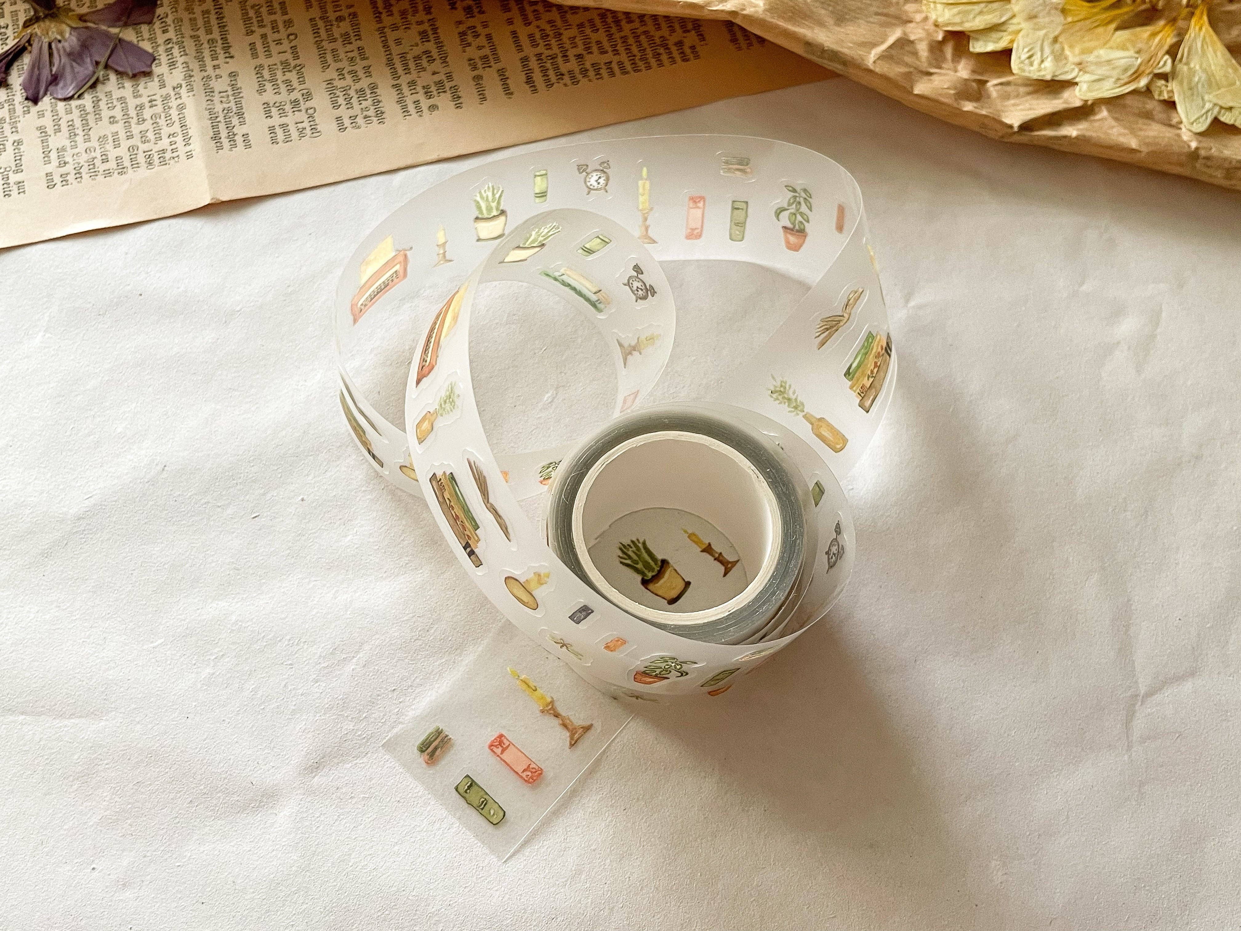 Vintage bibliotheek PET-tape met kiss cut