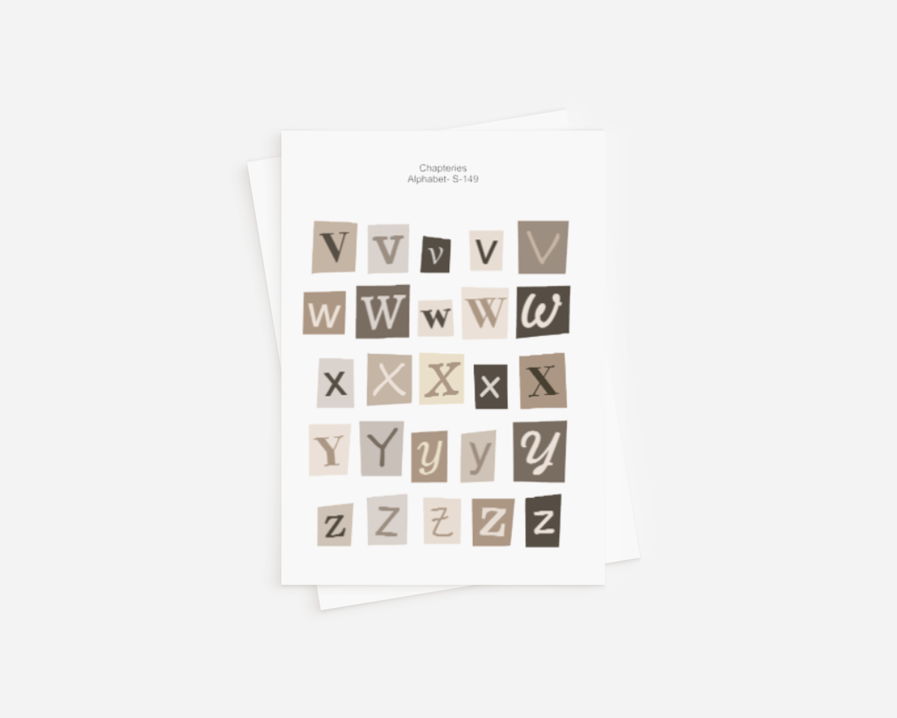 Stickervel - Alphabet