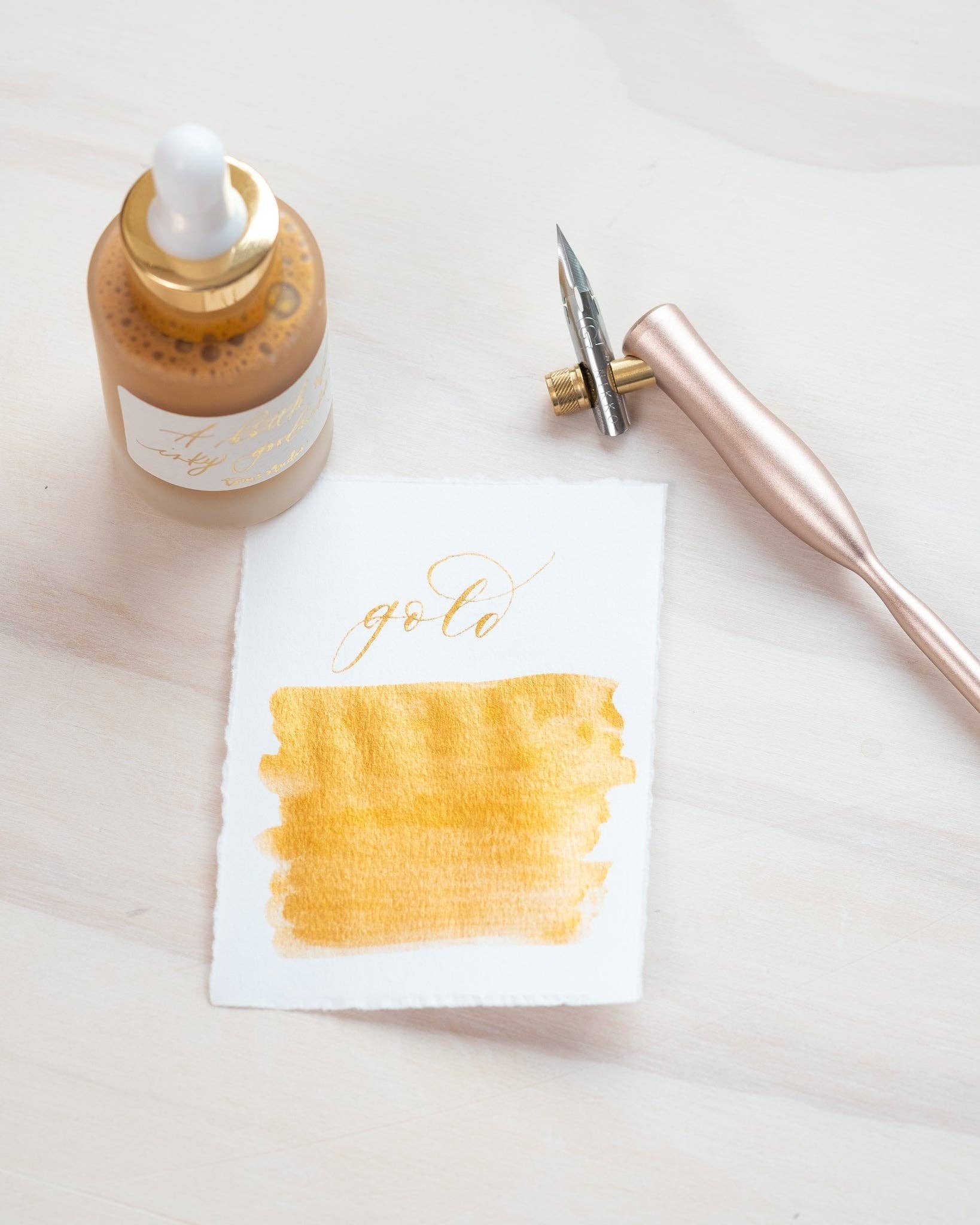 Gouden kalligrafie-inkt