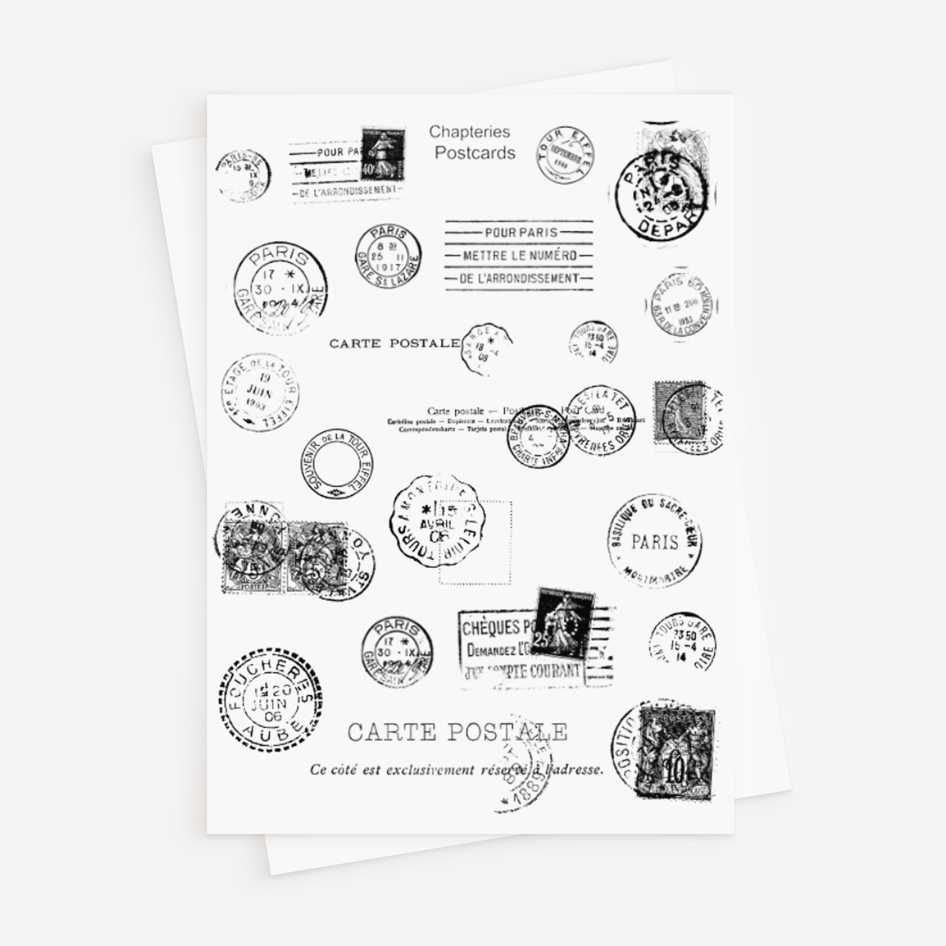 Stickervel: Ansichtkaart