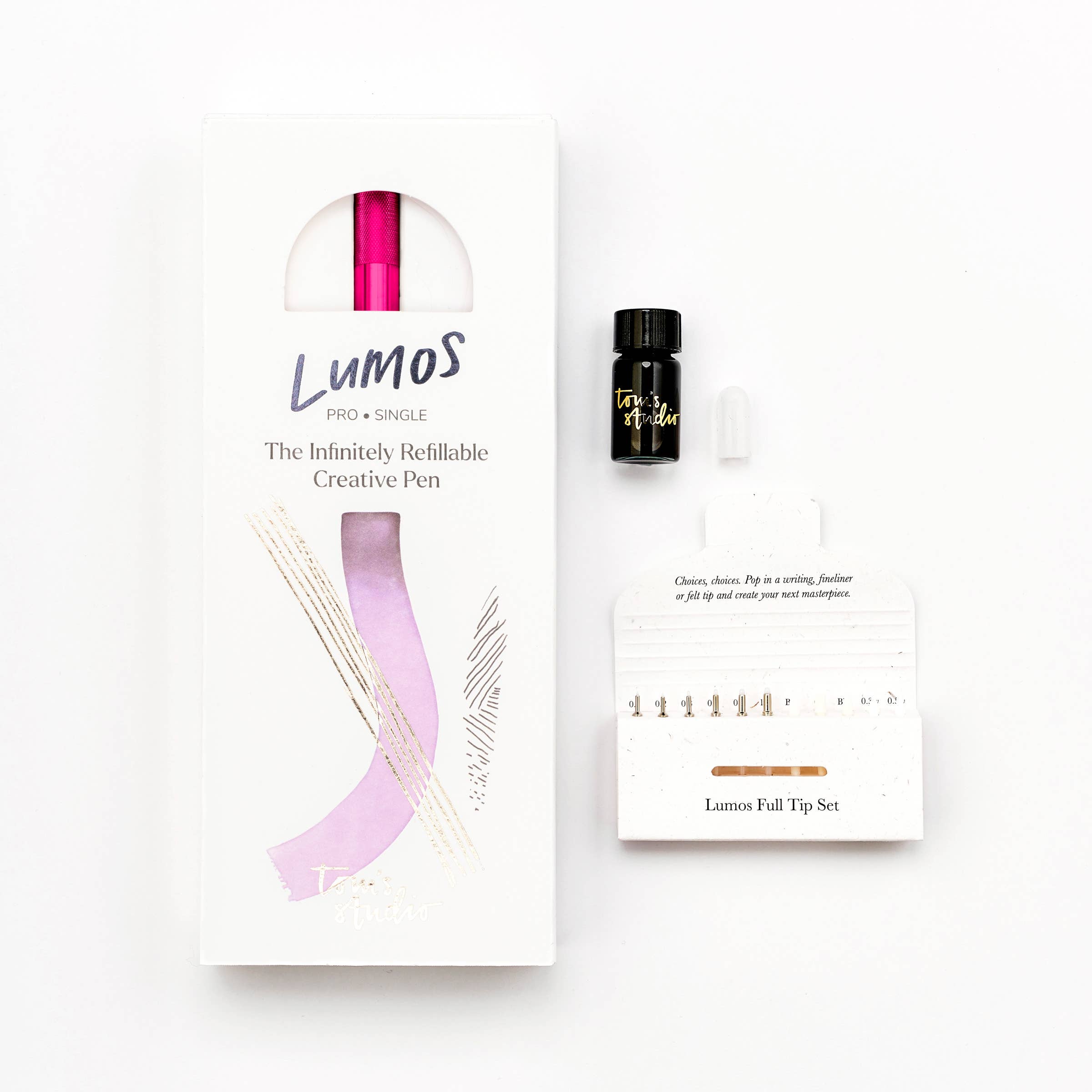 Lumos Pro - Navulbare Pen met Meerdere Puntsoorten