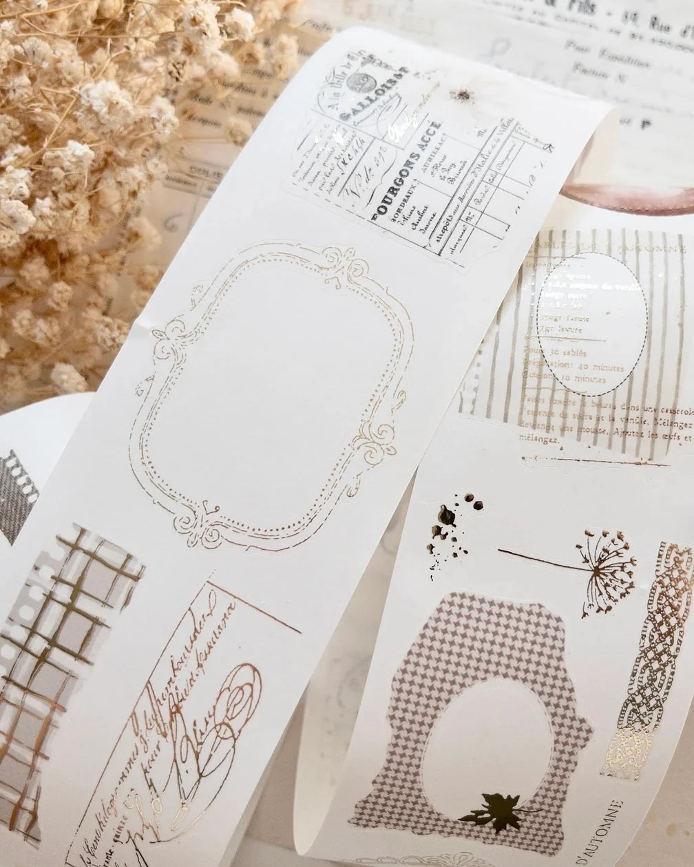 Autumn in Layers – Pre-cut Foiled Washi Tape