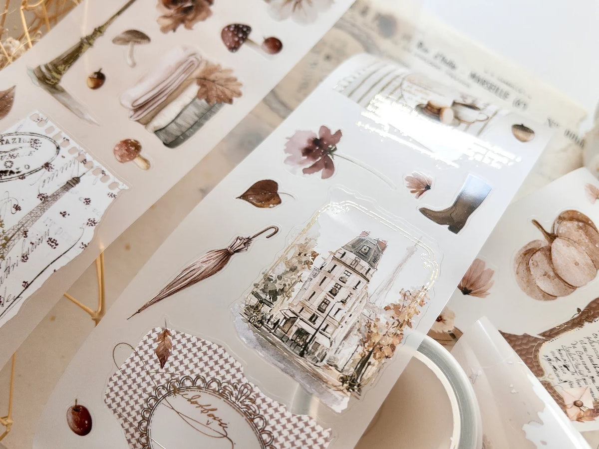 Foiled Pre-cut PET Tape – Bonjour L'Automne