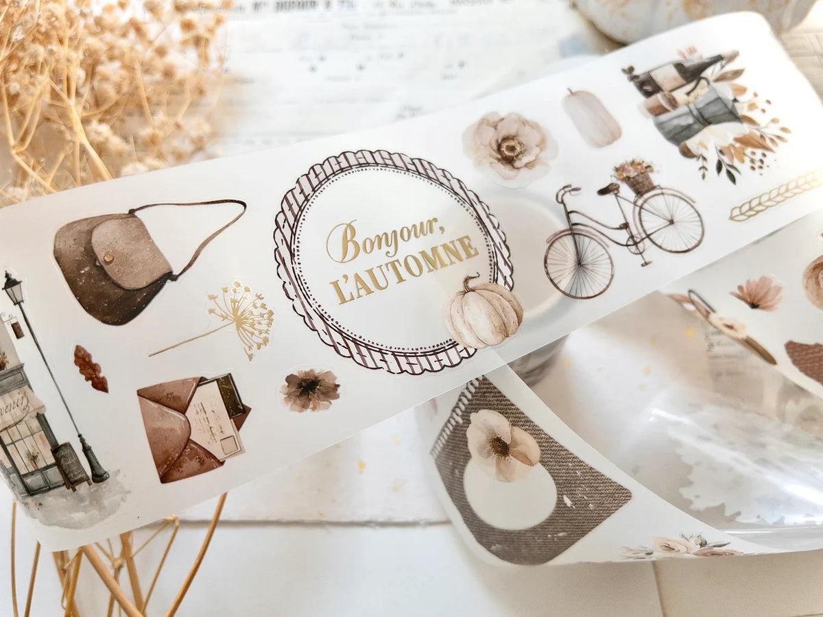 Foiled Pre-cut PET Tape – Bonjour L'Automne