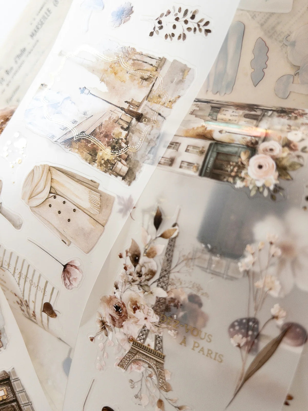 Foiled Pre-cut PET Tape – Bonjour L'Automne