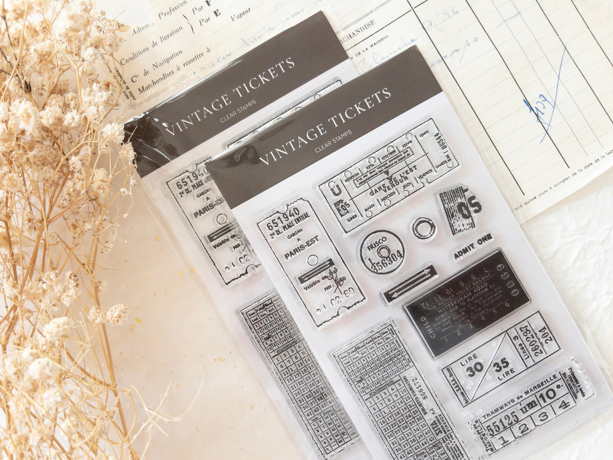 Clear stamp set Vintage tickets (11 stamps) (August 2026 sub kit)_01.jpg
