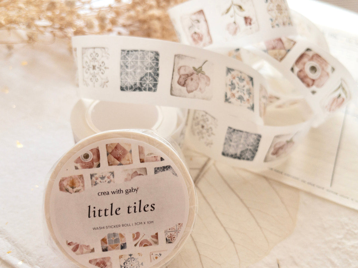 Pre-cut washi tape with backing paper Little tiles_05.jpg