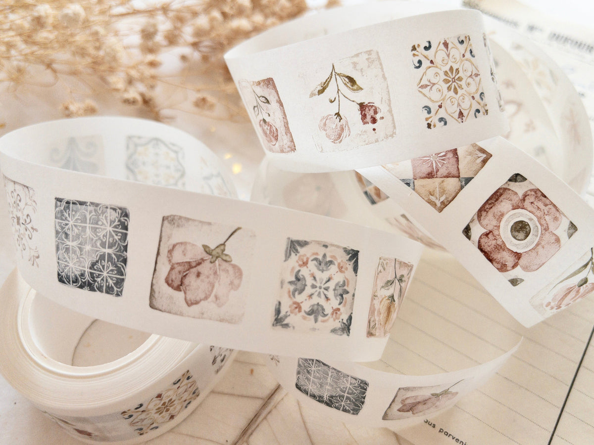 Pre-cut washi tape with backing paper Little tiles_06.jpg