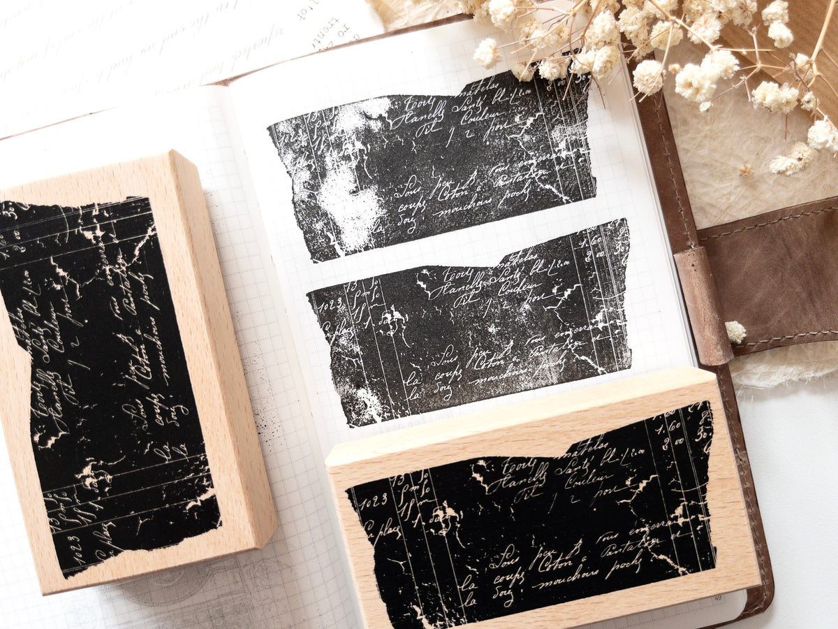 Rubber stamp Torn paper (French romance collection)_02.jpg