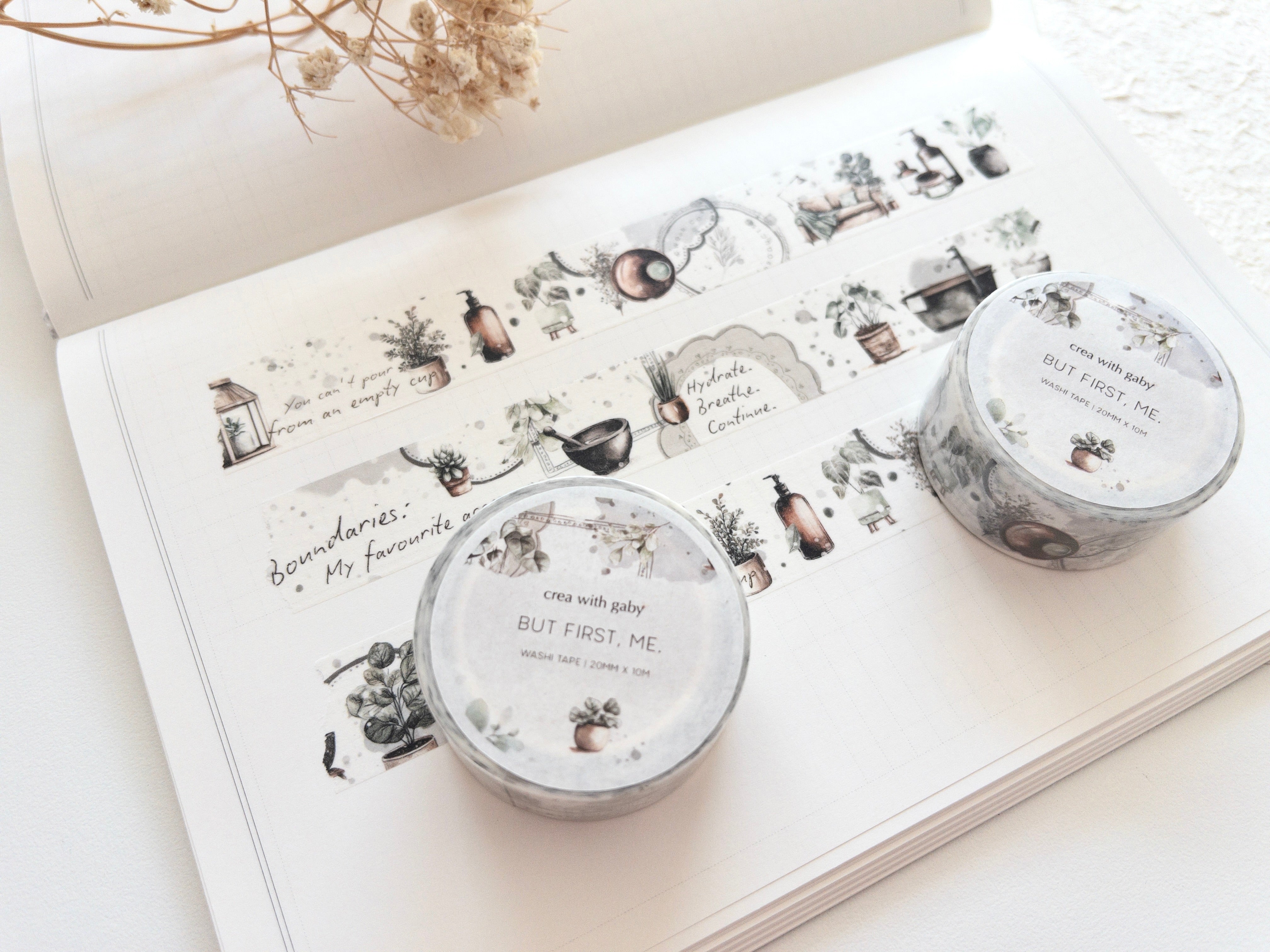 Self-care washi tape : Mais d'abord, moi (kit d'abonnement d'avril 2026)