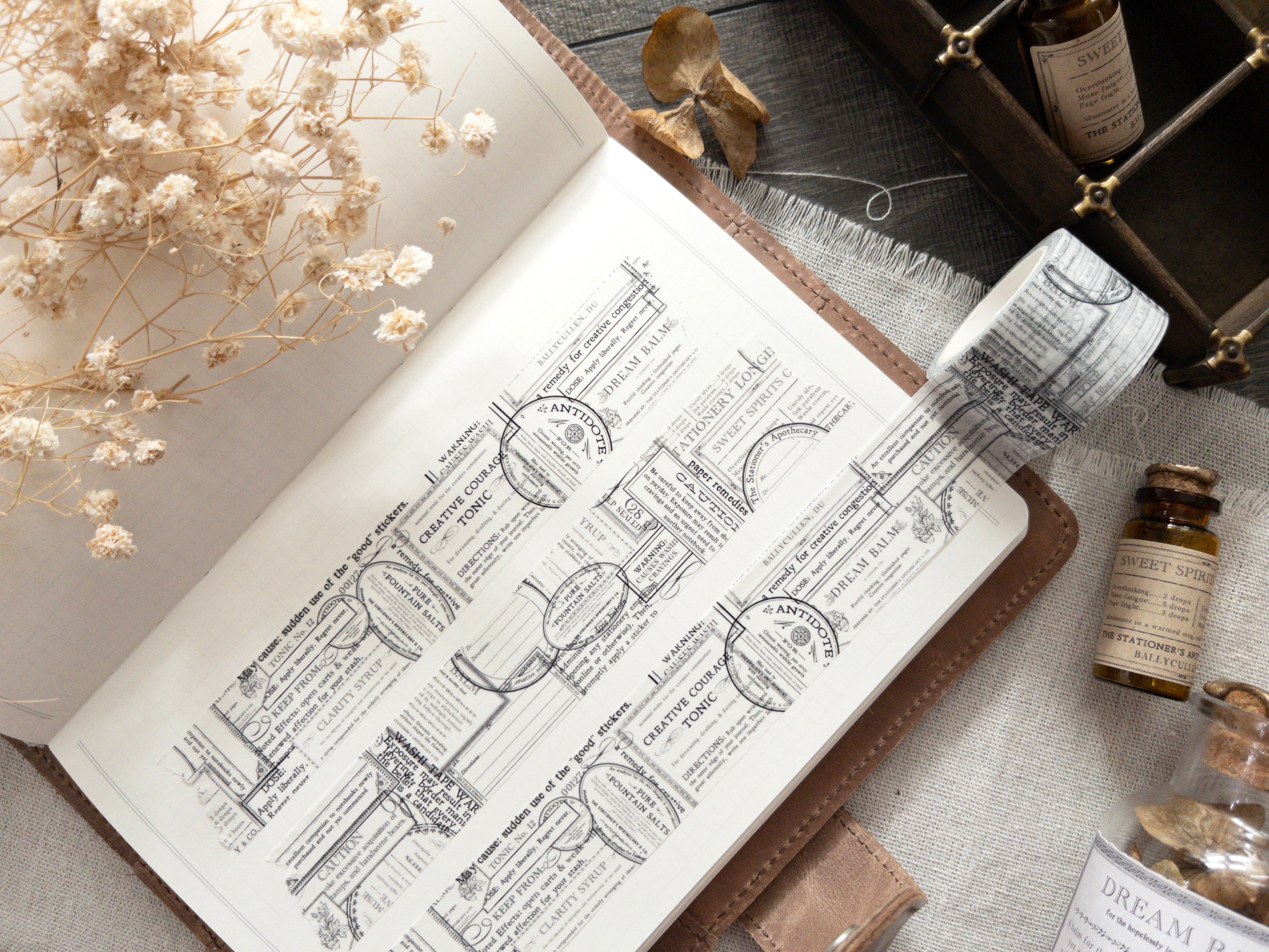 Washi tape : The Stationer's Apothecary (30mm)