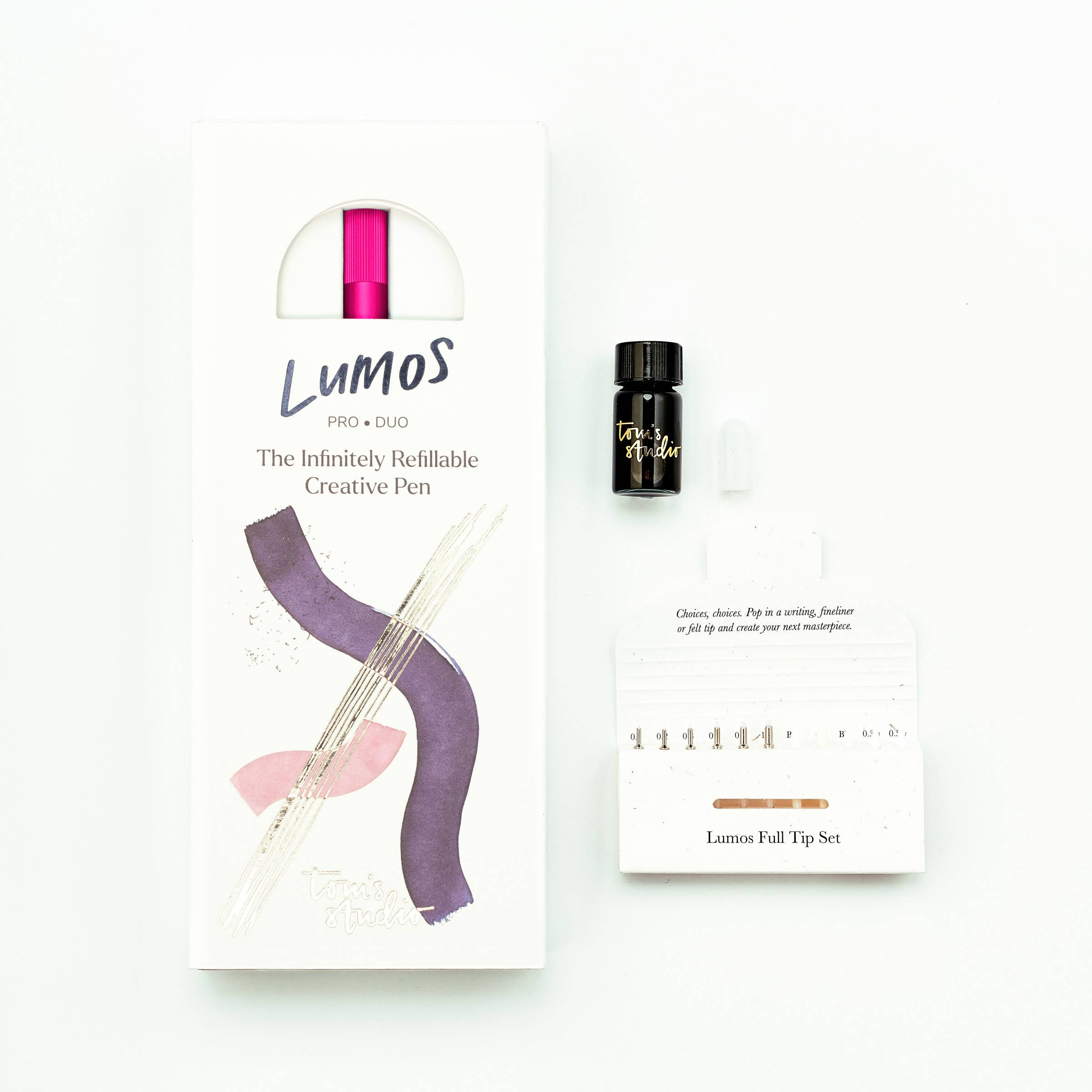 Lumos Pro - Navulbare Pen met Meerdere Puntsoorten