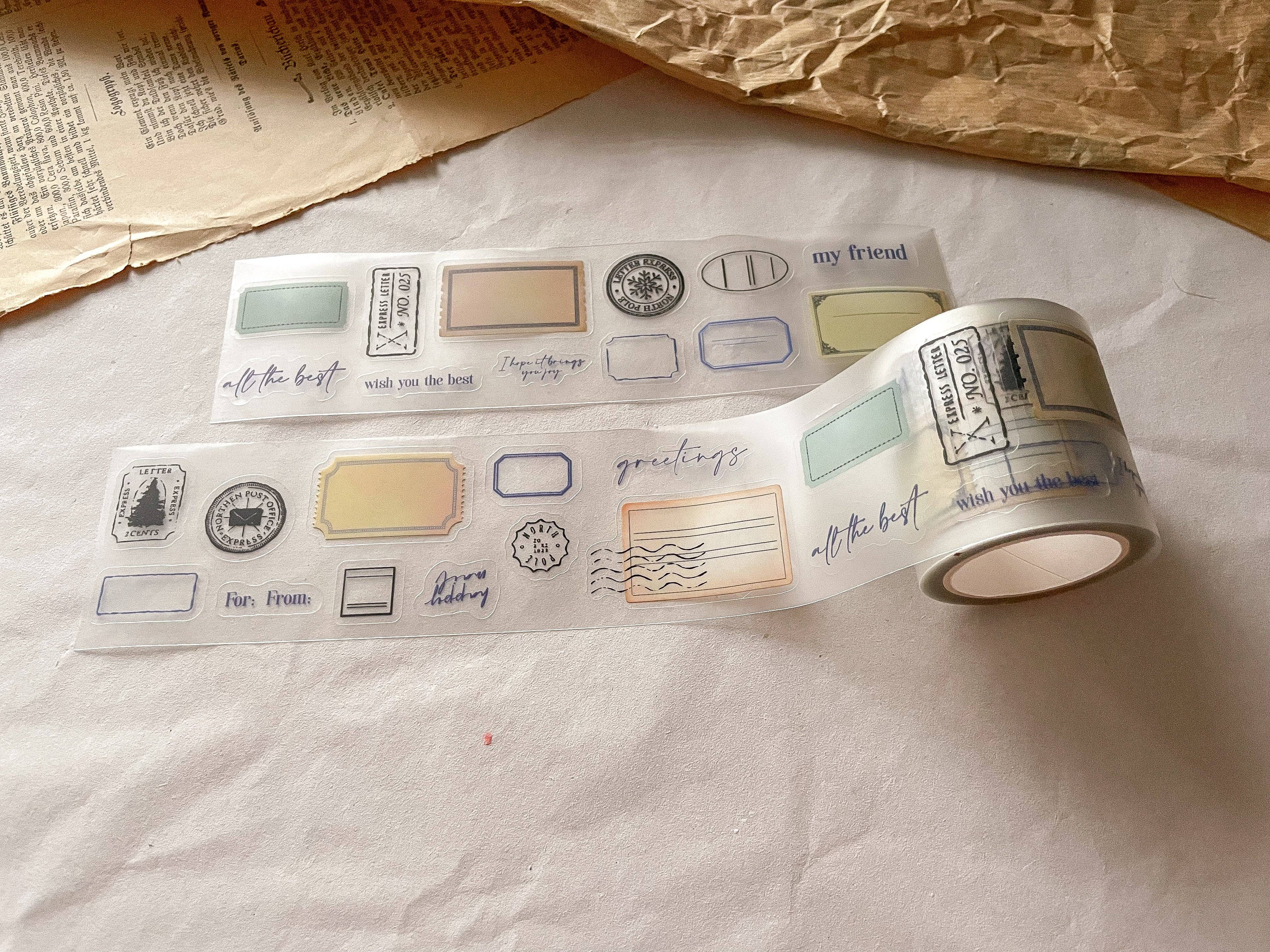 Winter Label PET Tape, kiss cut